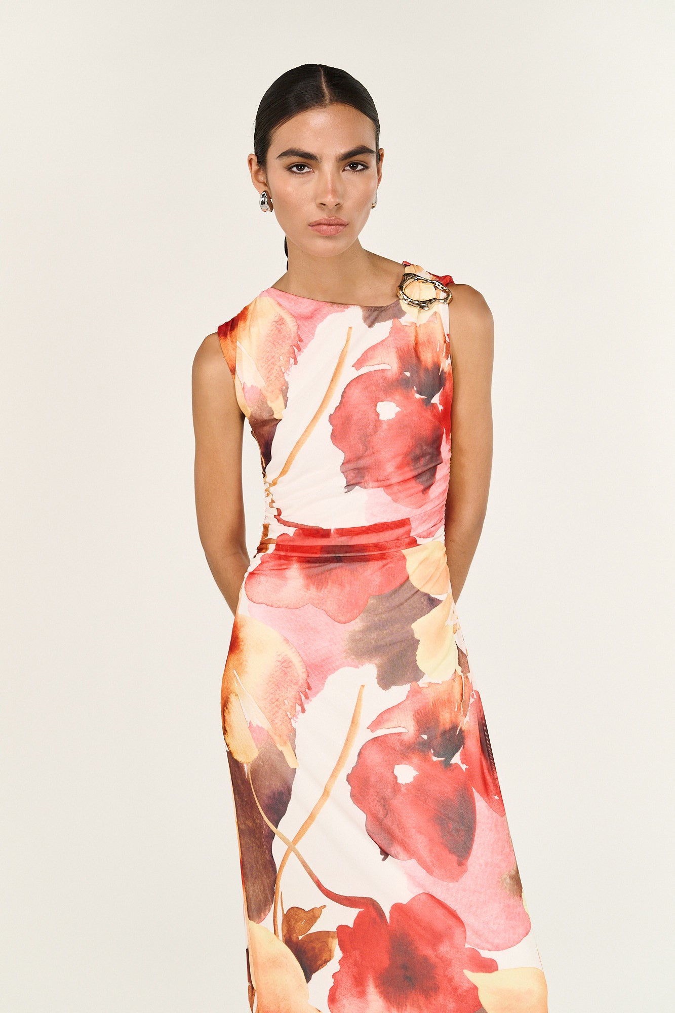 Pre Order - MARCH - Kaia Mesh Midi Dress