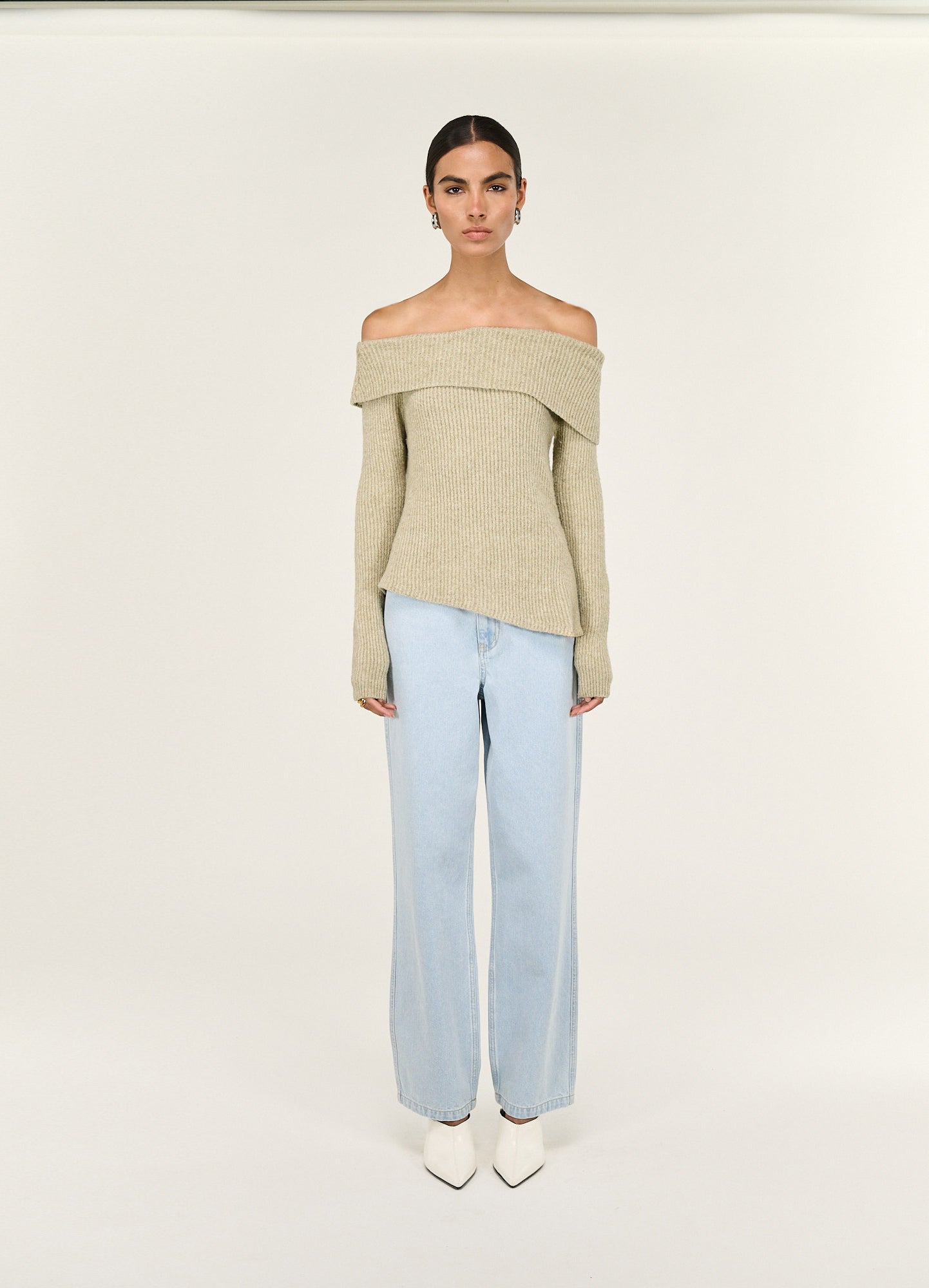 Pre Order - APRIL - Alba Off Shoulder Knit