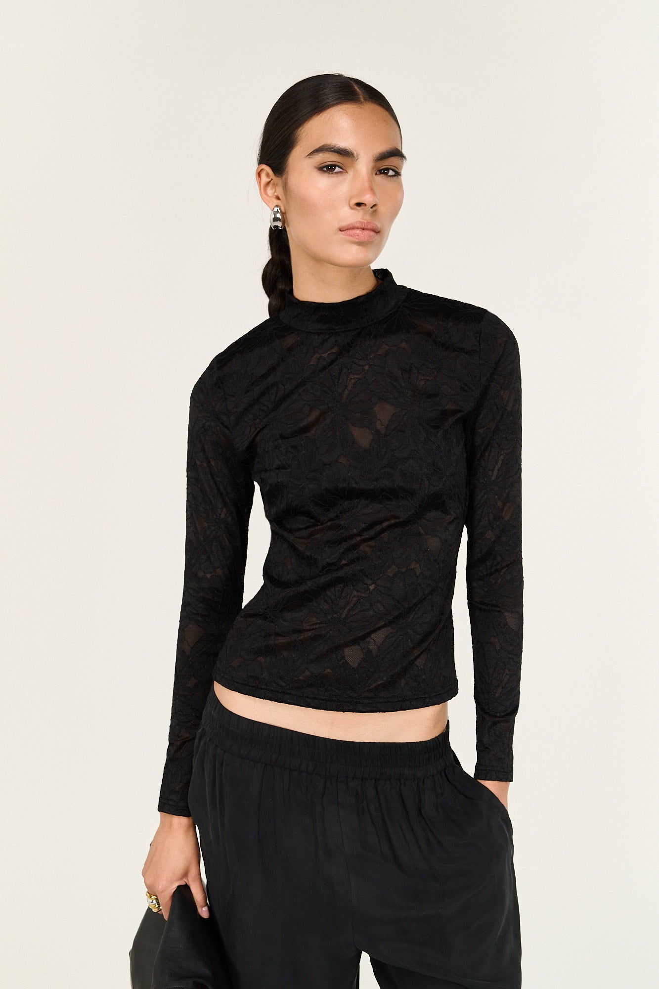 Pre Order - APRIL - Astrid Sheer Lace Top