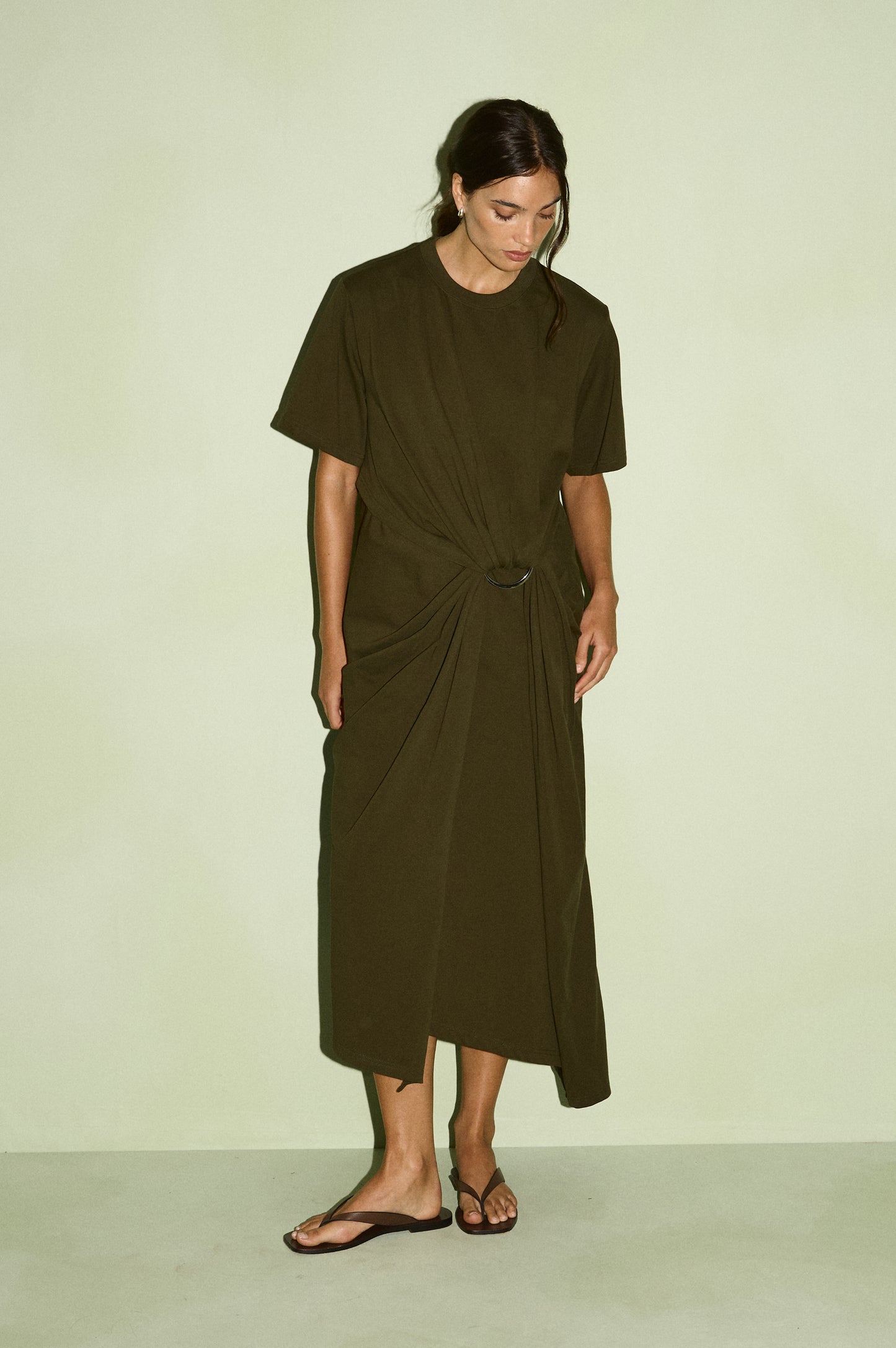 Pre Order SEPTEMBER - Tovae Draped Midi Tee Dress