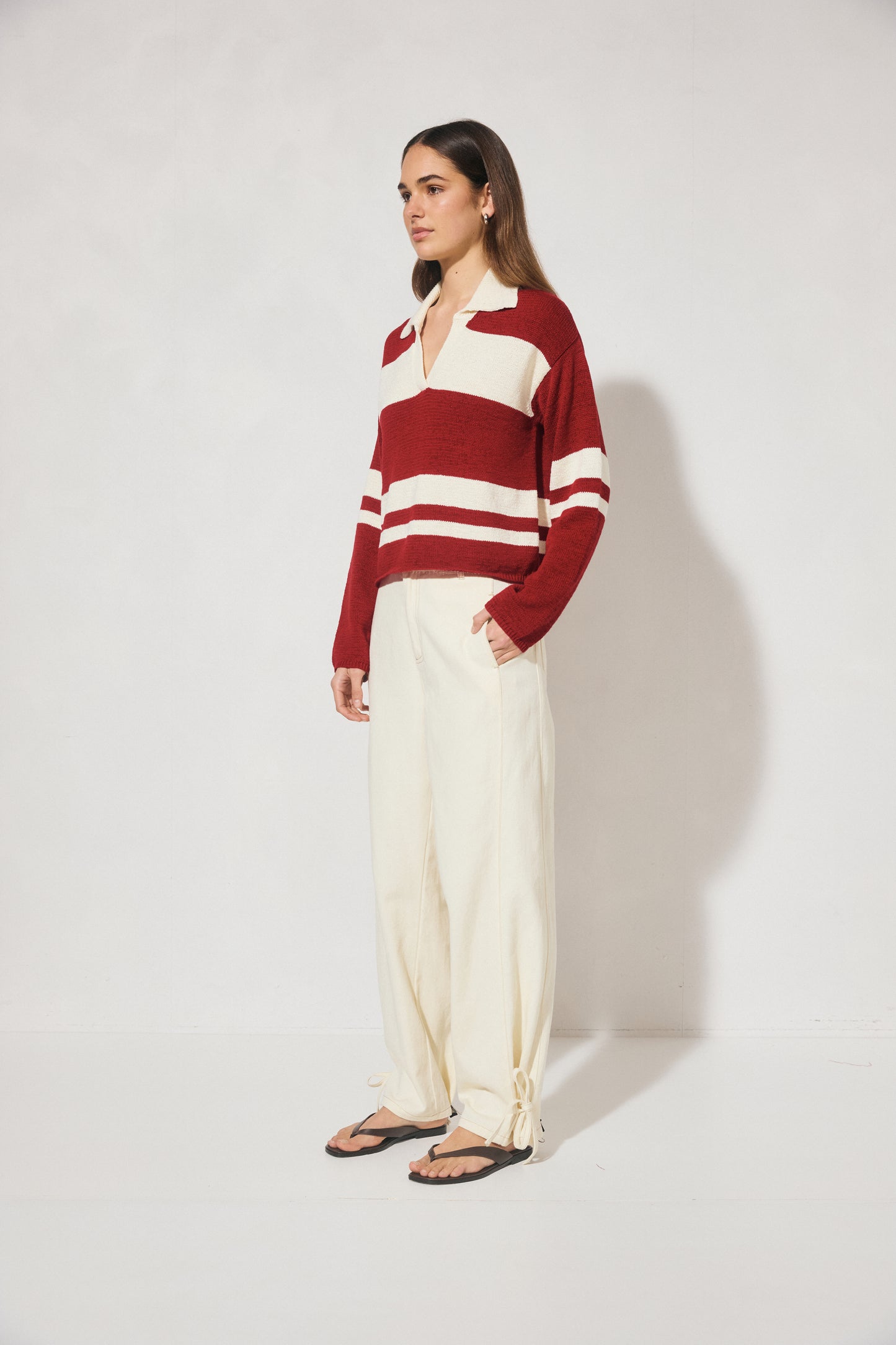 Pre Order MAR - Cosmo Knit Jumper - Burgundy