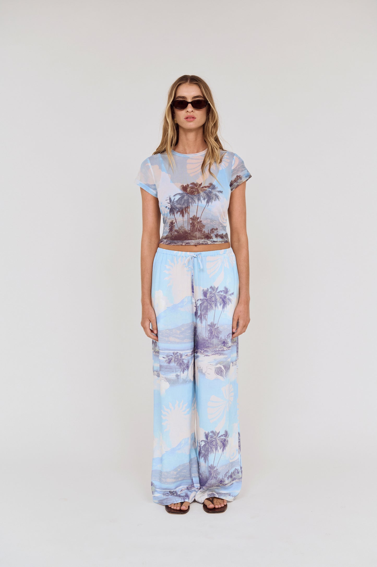 Pre order NOV RESORT -Skye Mesh Baby Tee