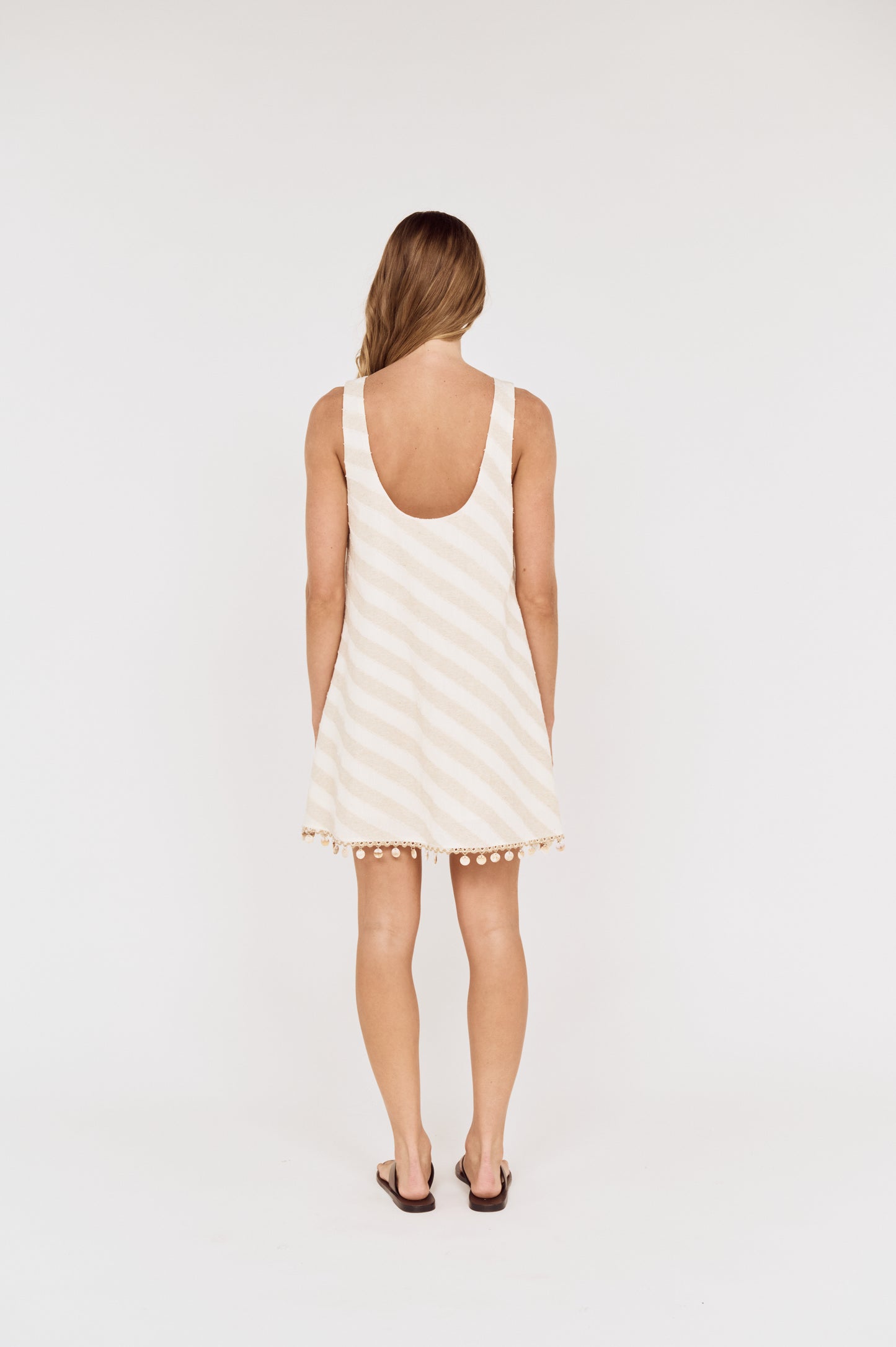 Pre order OCT RESORT - Kaia Shell Tassel Mini Dress