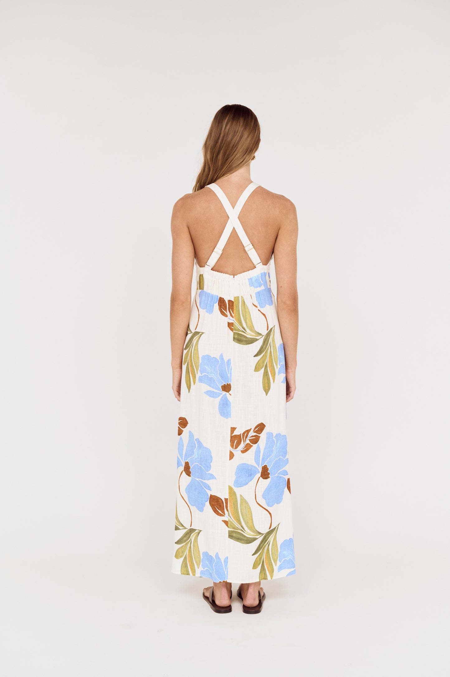 Pre order NOV RESORT - Juliette Cross Back Midi Dress