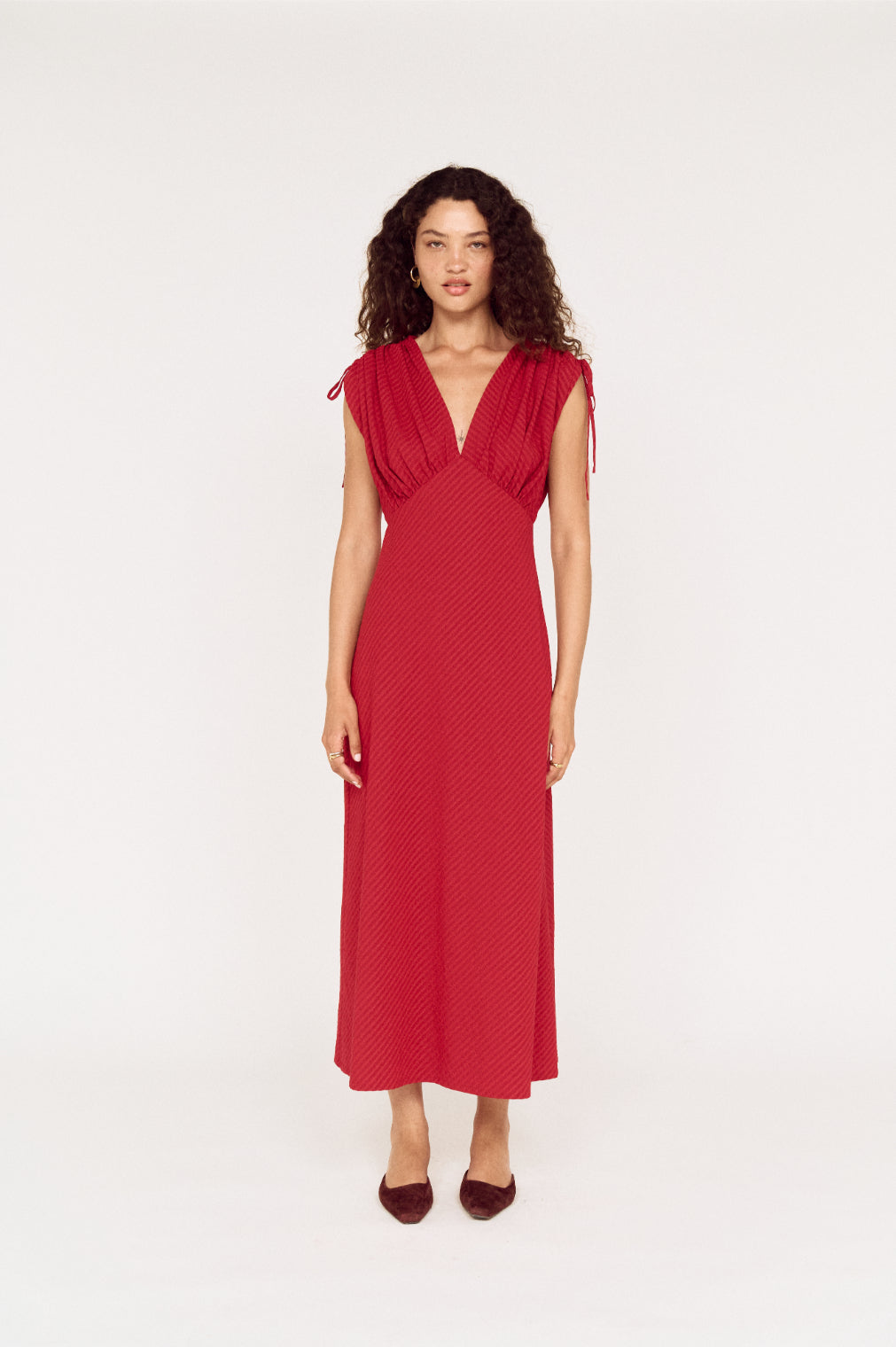Pre Order MAY - Malia V-neck Midi Dress