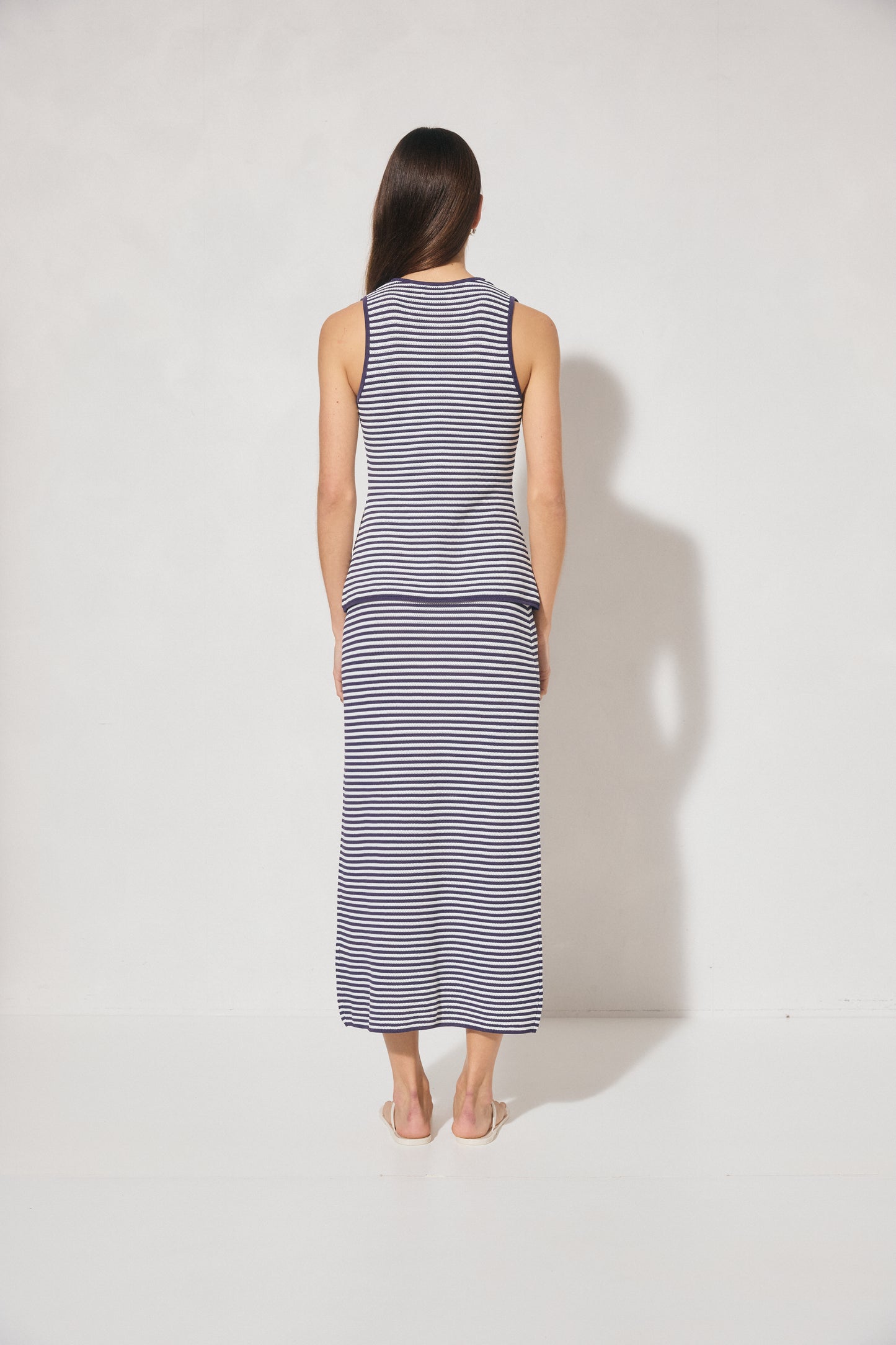 Pre Order JAN - Soma Knit Top - Navy Stripe
