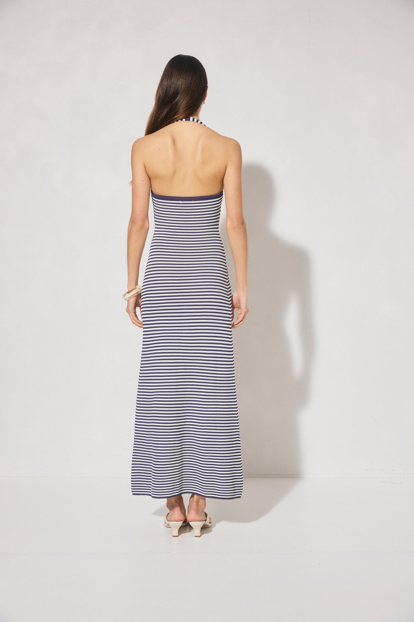 Pre Order JAN - Soma Knit Dress - Navy Stripe