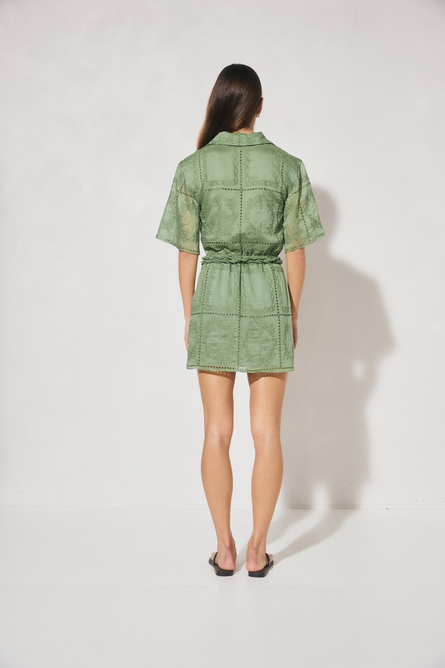 Pre Order JAN - Elowen Mini Dress - Green