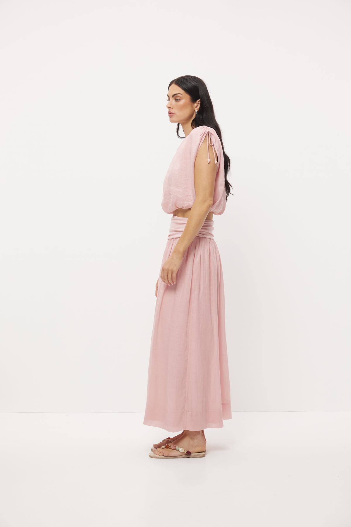 Pre Order FEB - Della Top Soft Pink