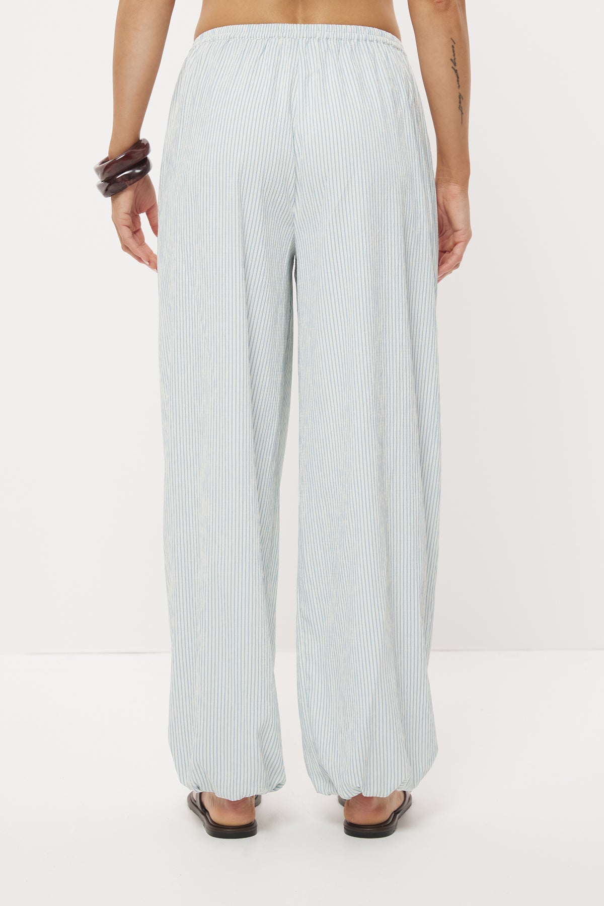 Pre Order JAN - Sutton Balloon Pant Pale Blue Stripe