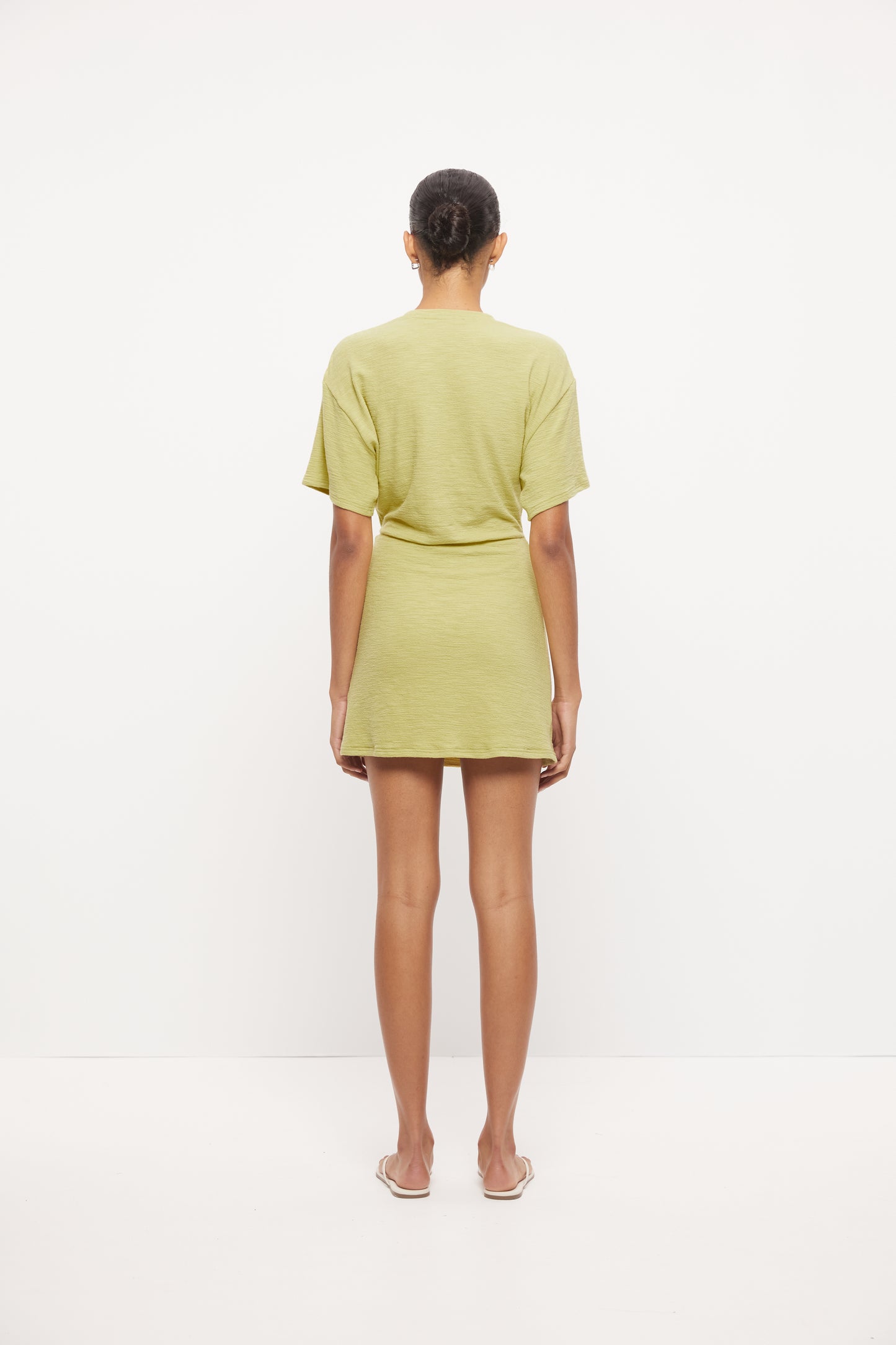 Pre Order NOVEMBER - Ida Twist Tee Dress - Washed Apple