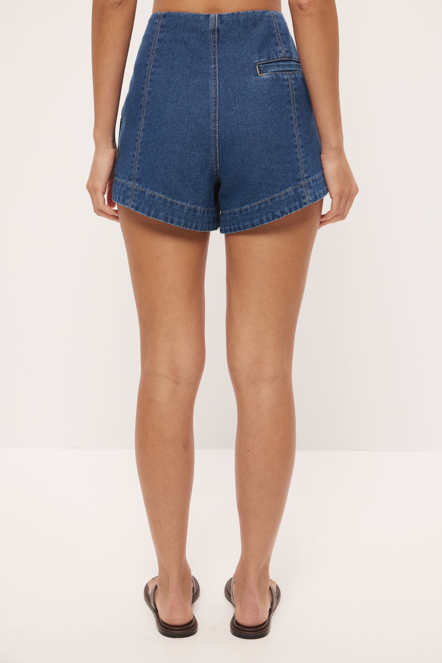 Pre Order NOVEMBER - Hallie Denim Short - Mid Blue