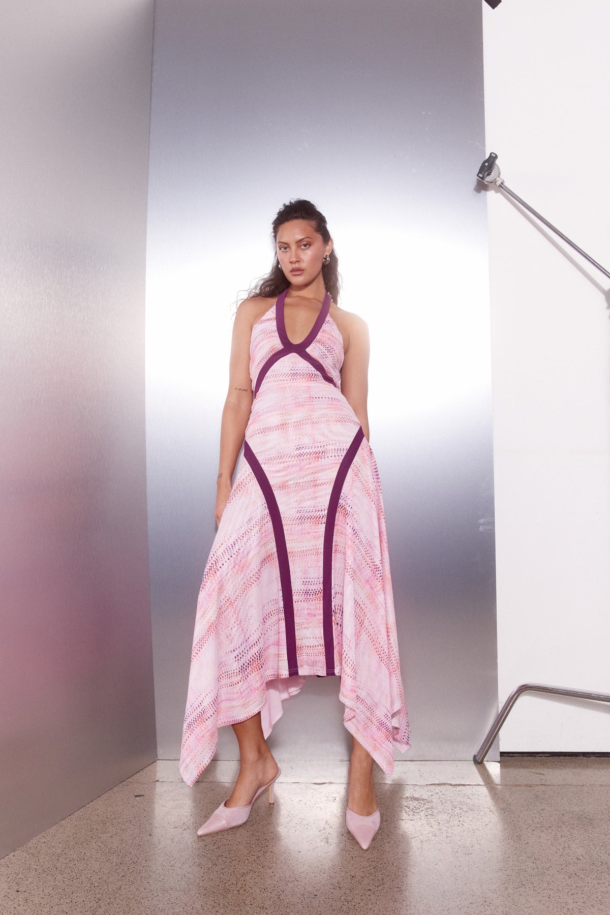 Pre Order JANUARY - Adira Contrast Dress - Musk