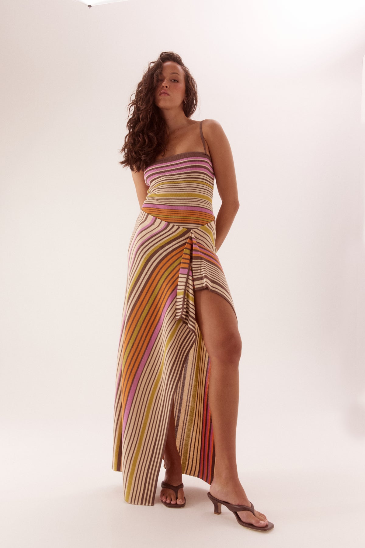 Pre Order JANUARY - Talora Knit Dress - Sherbet Stripe