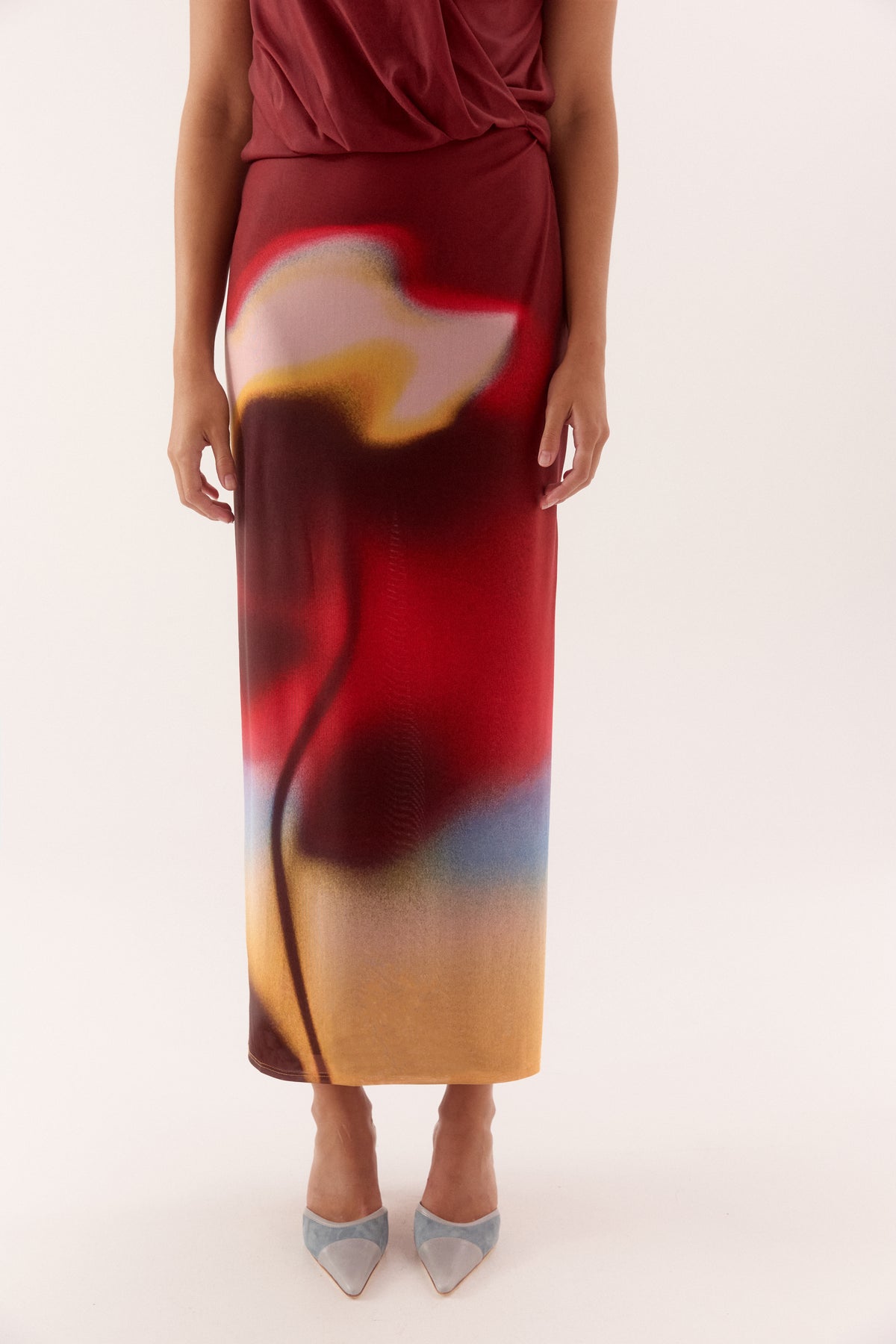 Pre Order MARCH - Lyssa Halter Dress - Russet Ombre