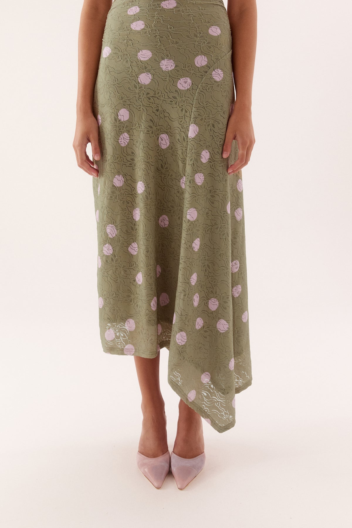 Pre Order FEBURARY - Solyn Lace Dress - Matcha
