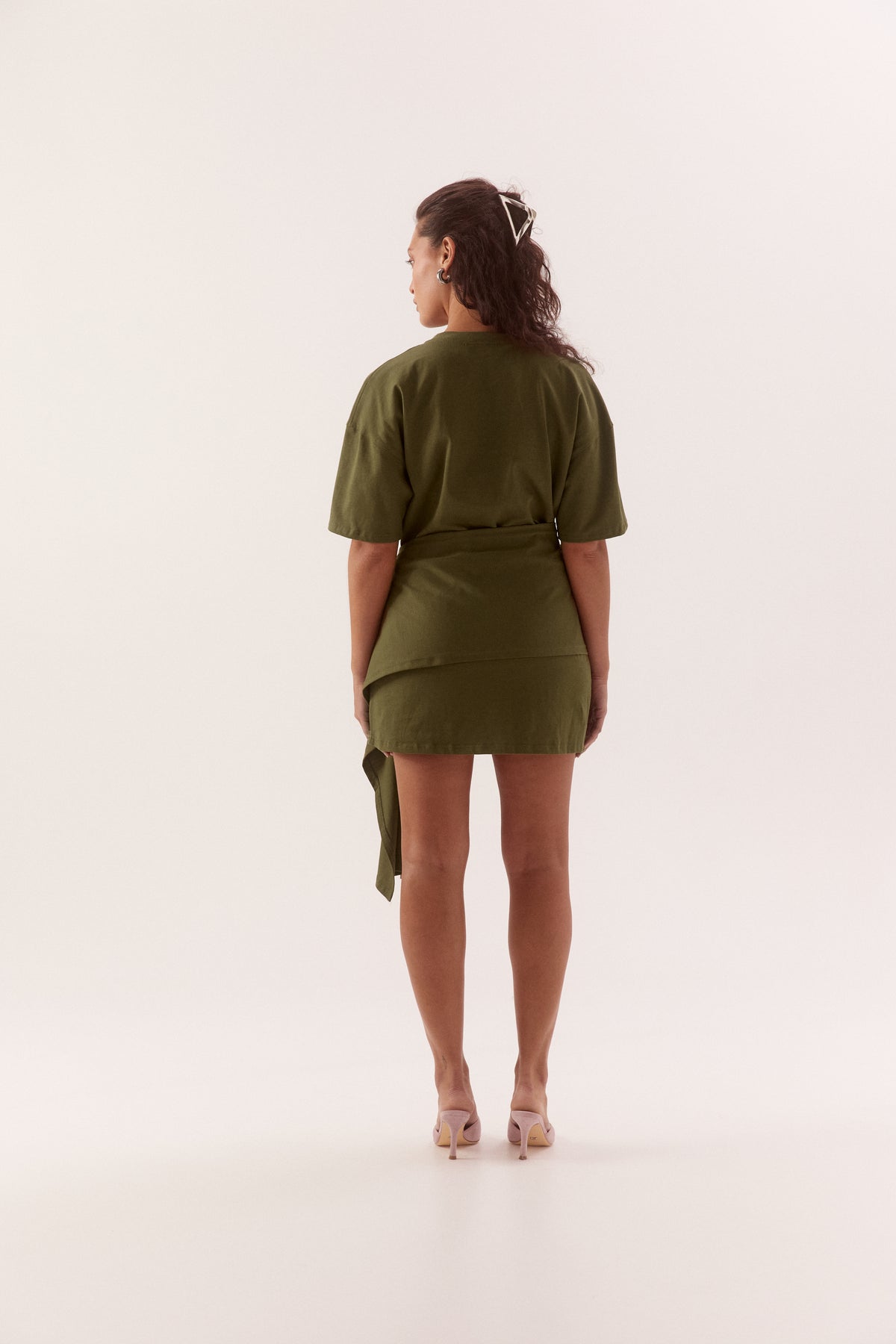 Pre Order FEBURARY - Winni Tee Dress - Olive