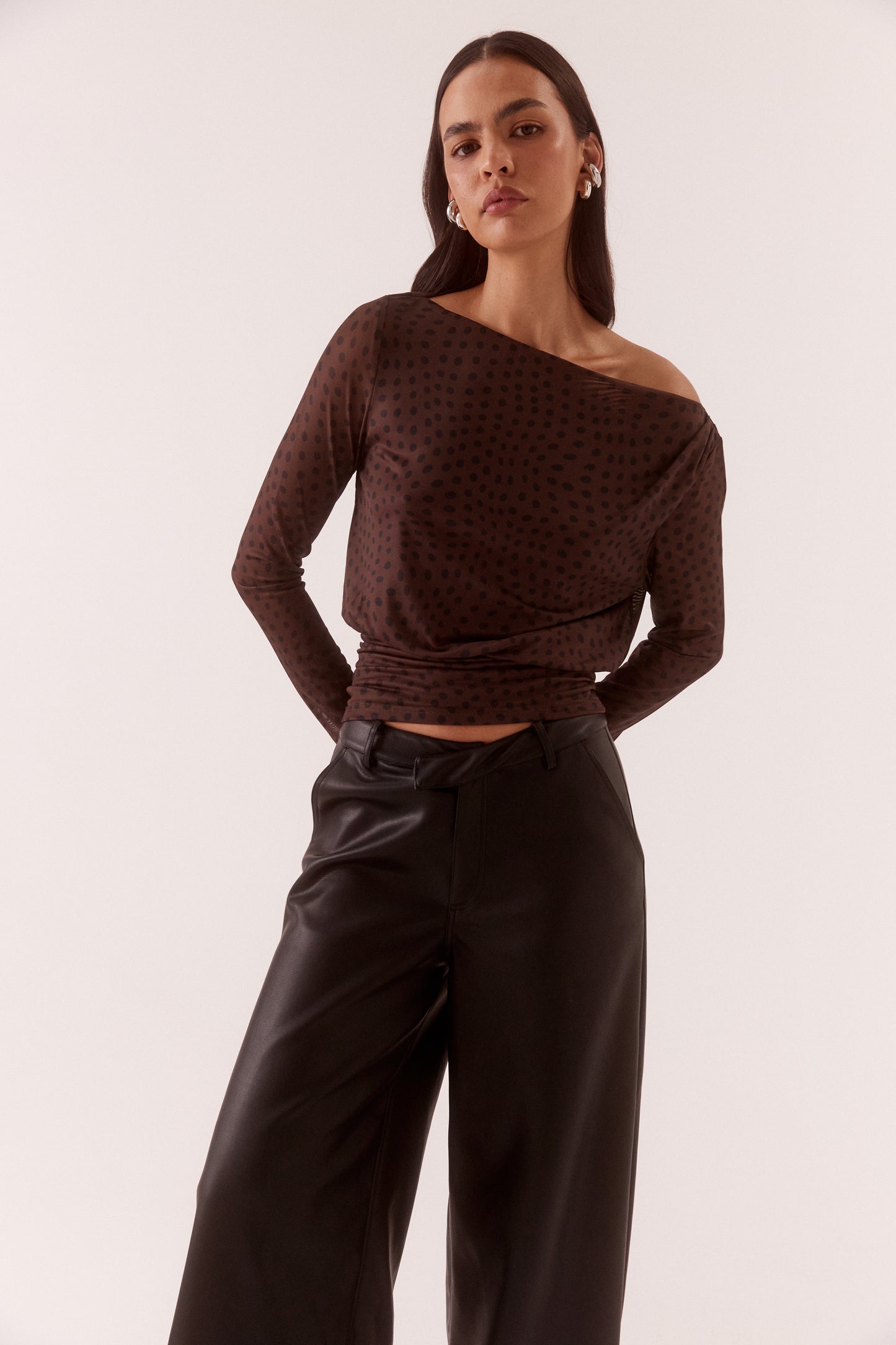 Pre Order JUNE - Zuri Longsleeve Top - Rum Raisin