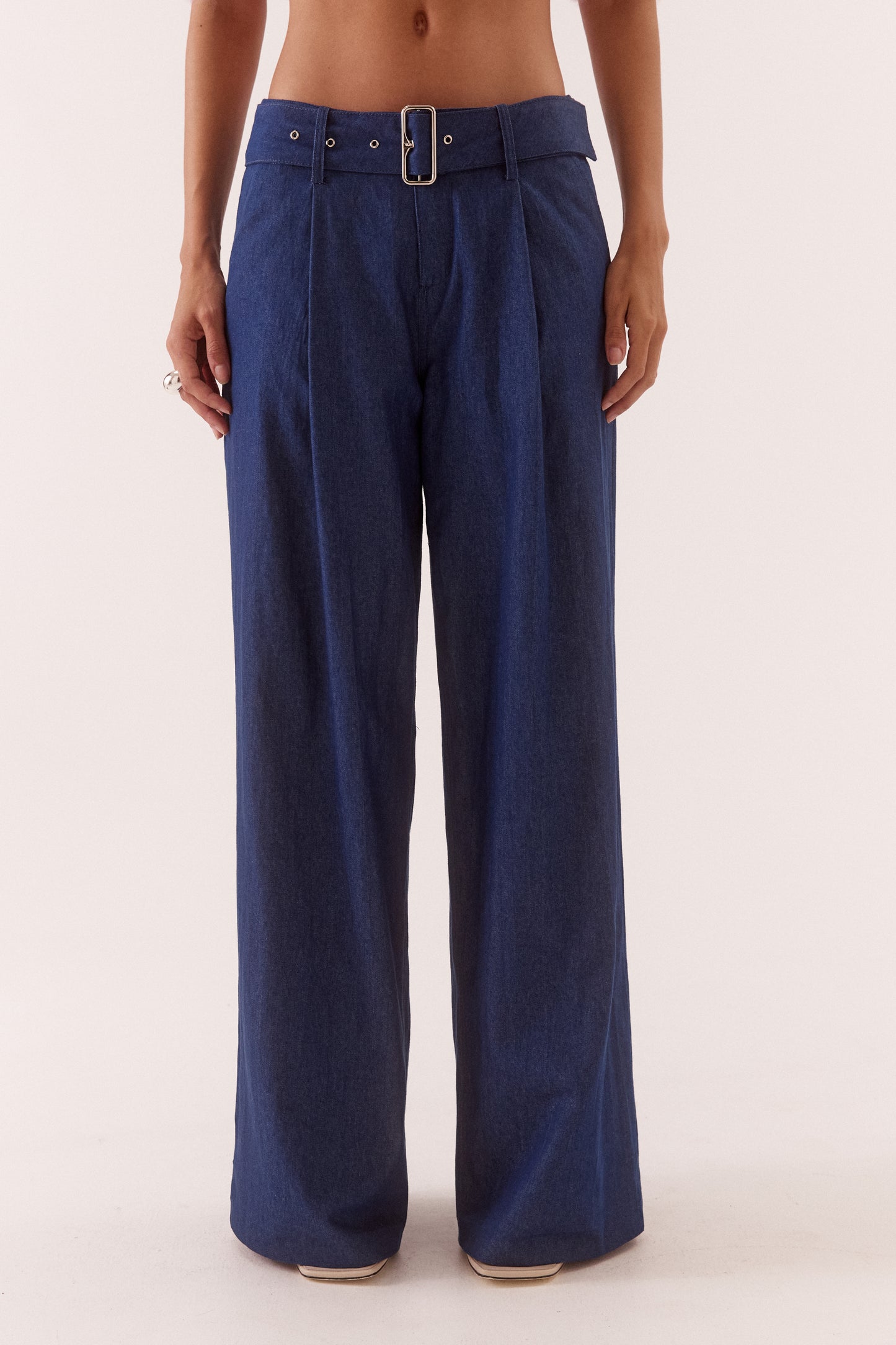 Pre Order JUNE - Quinn Pant - Mid Wash Blue
