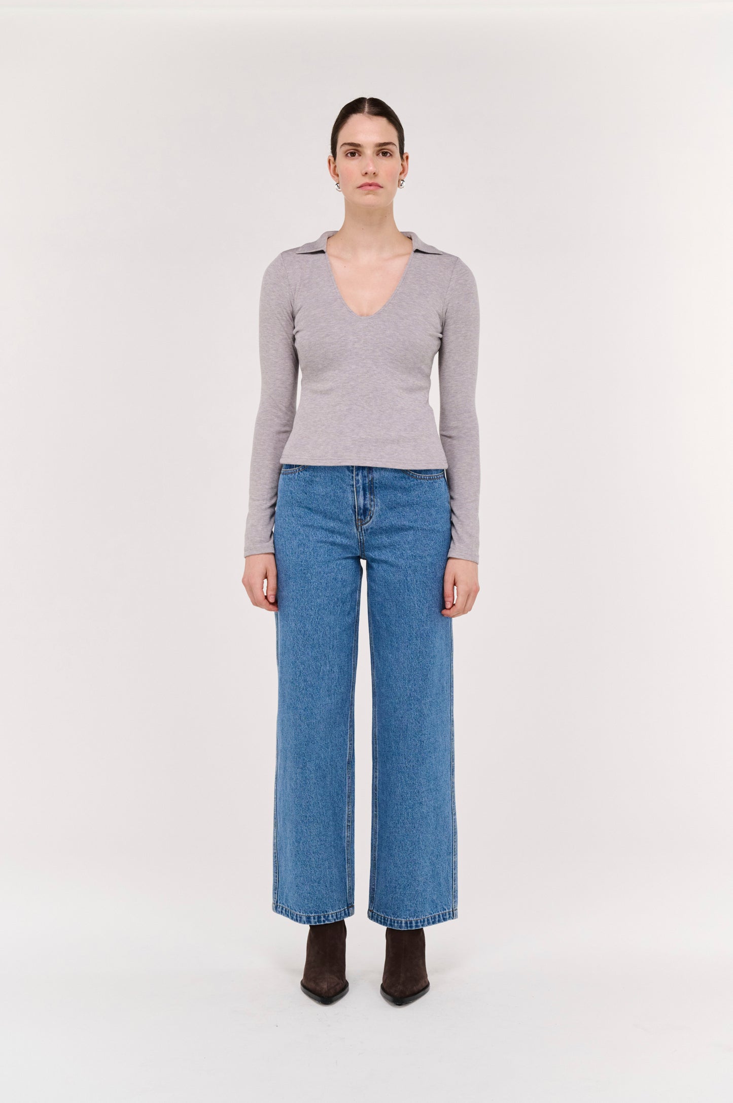 Pre Order JUNE - Callen Polo Knit Top