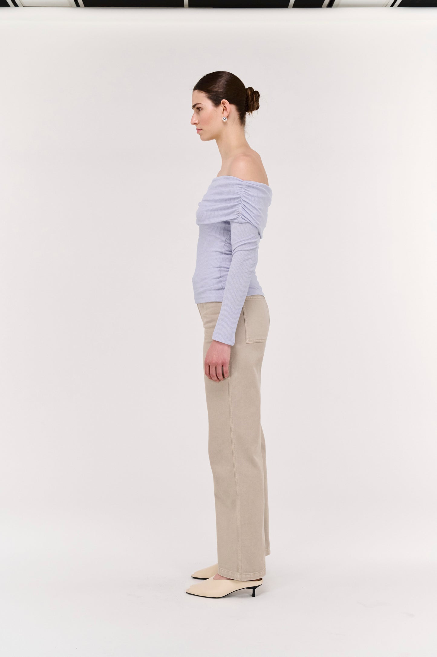 Pre Order MAY - Mya Off Shoulder Rib Top