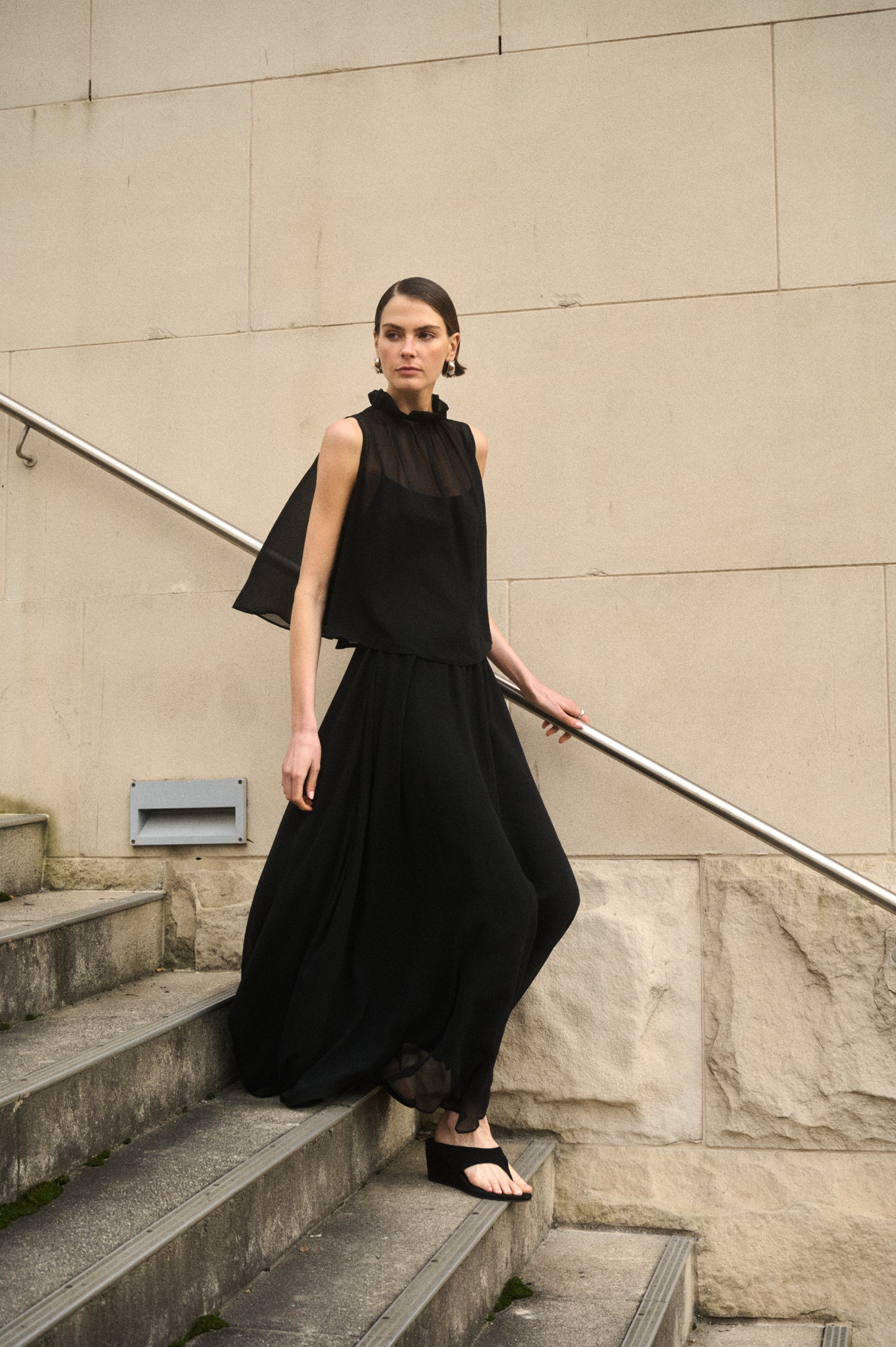 Pre Order FEBURARY - Mira Chiffon Maxi Skirt