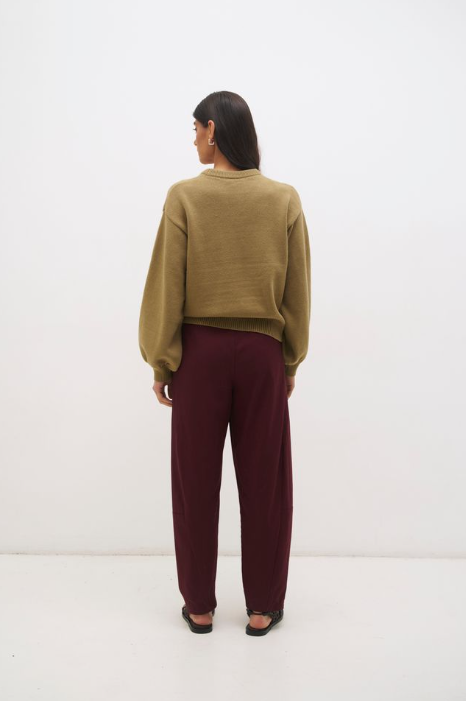 Pre Order APRIL - Rowie Knit Jumper Soft Khaki