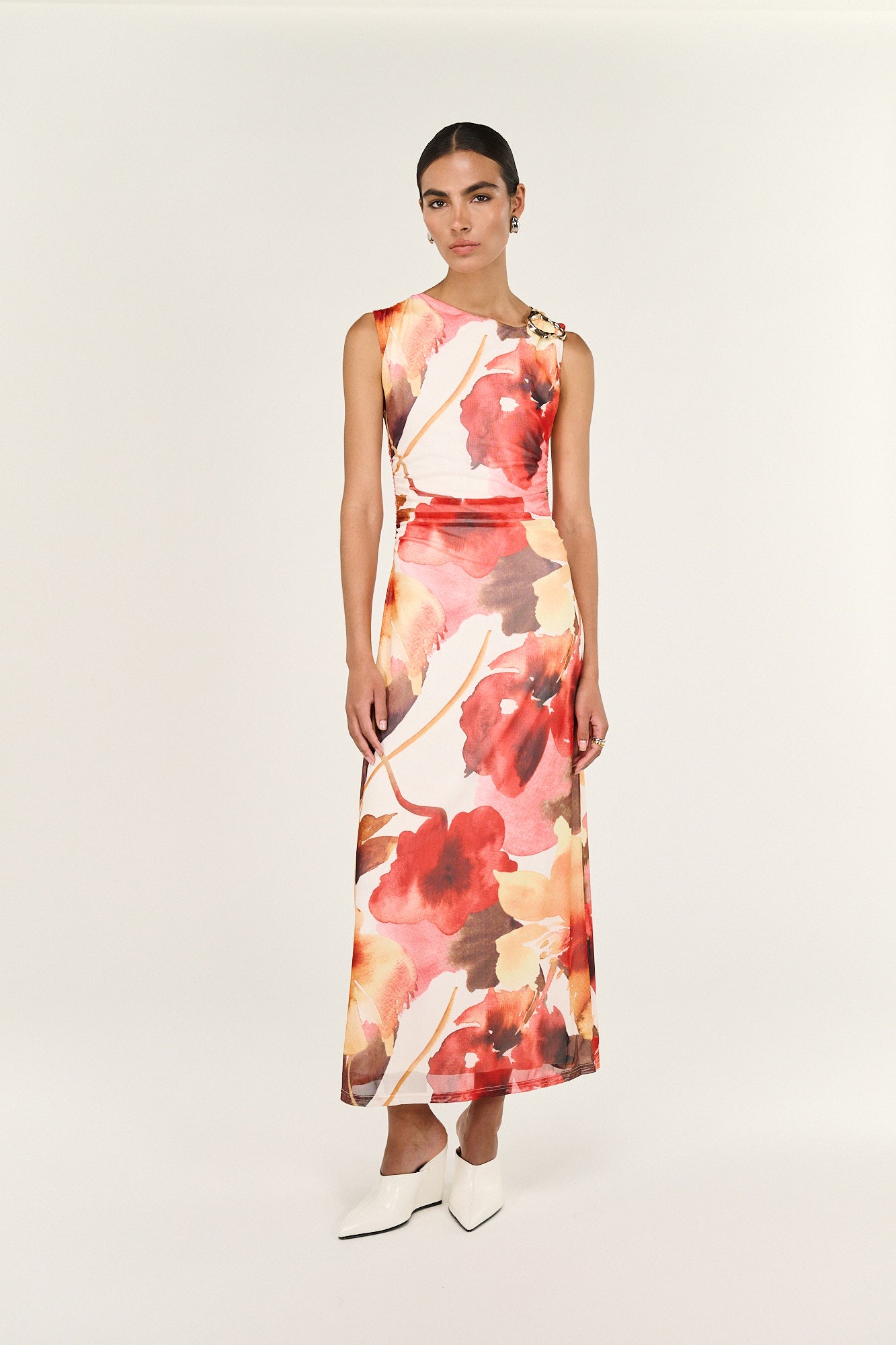 Pre Order - MARCH - Kaia Mesh Midi Dress