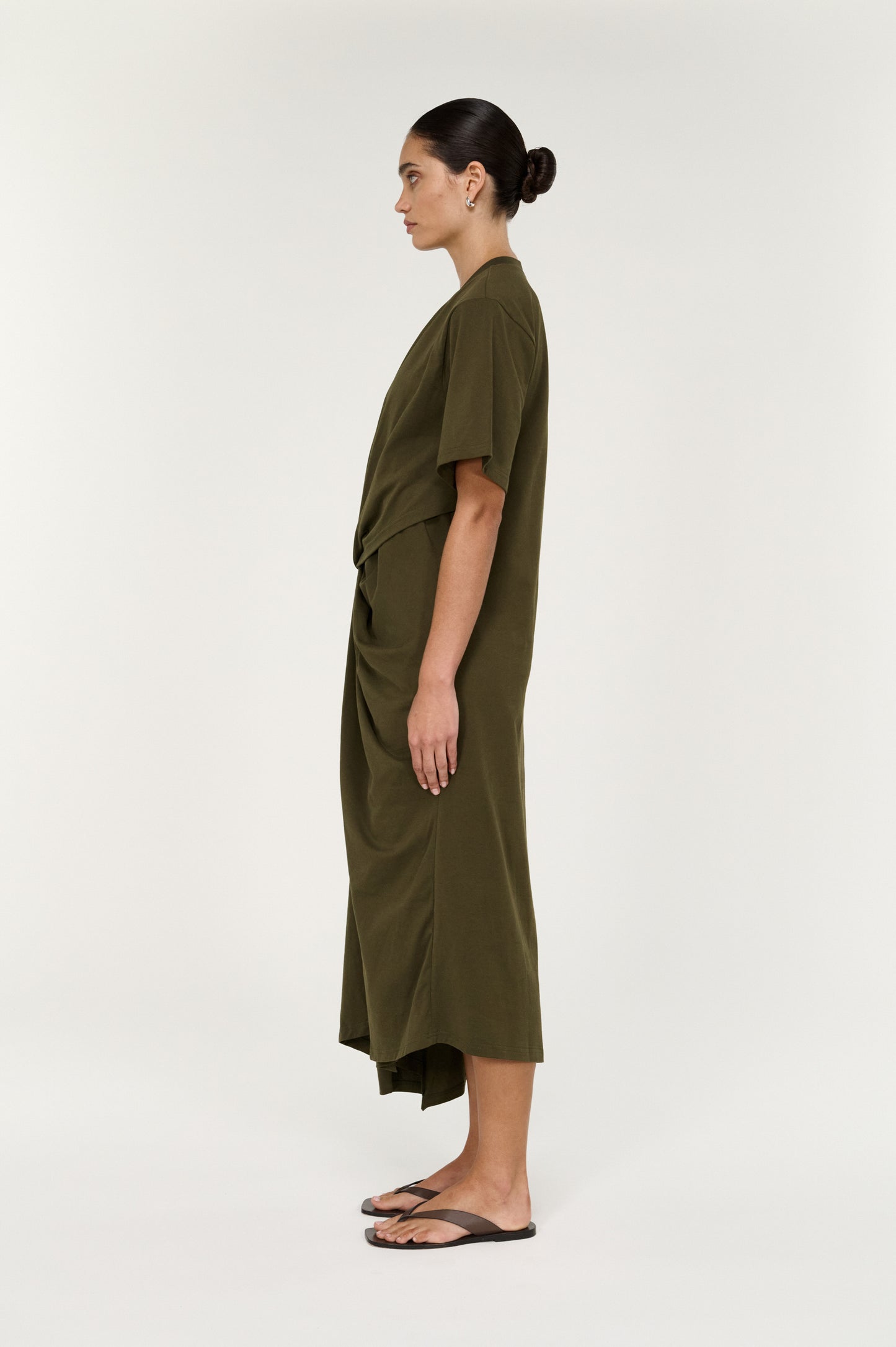 Pre Order SEPTEMBER - Tovae Draped Midi Tee Dress