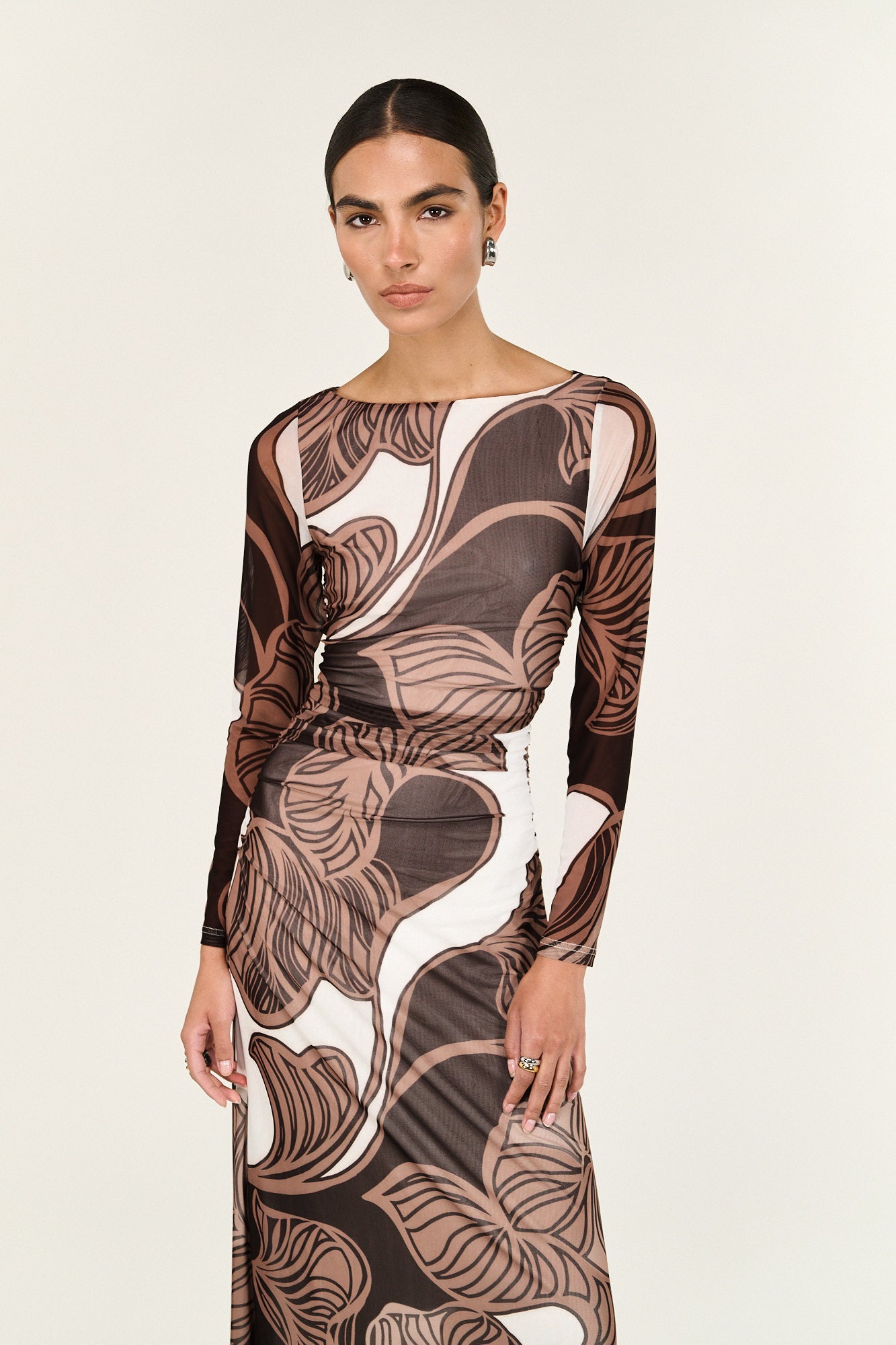 Pre Order - APRIL - Ulla Mesh Midi Dress