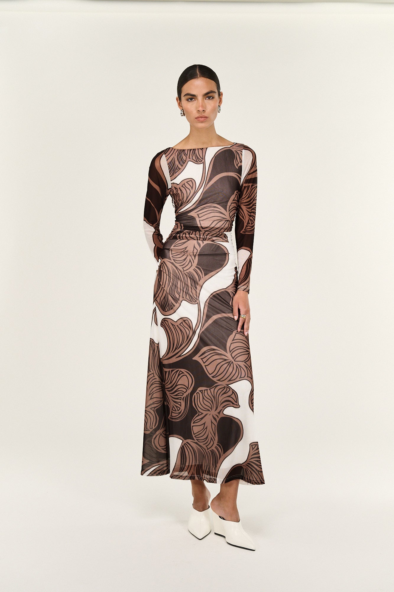 Pre Order - APRIL - Ulla Mesh Midi Dress