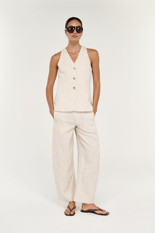 Pre Order SEPTEMBER - Neve Linen Longline Vest