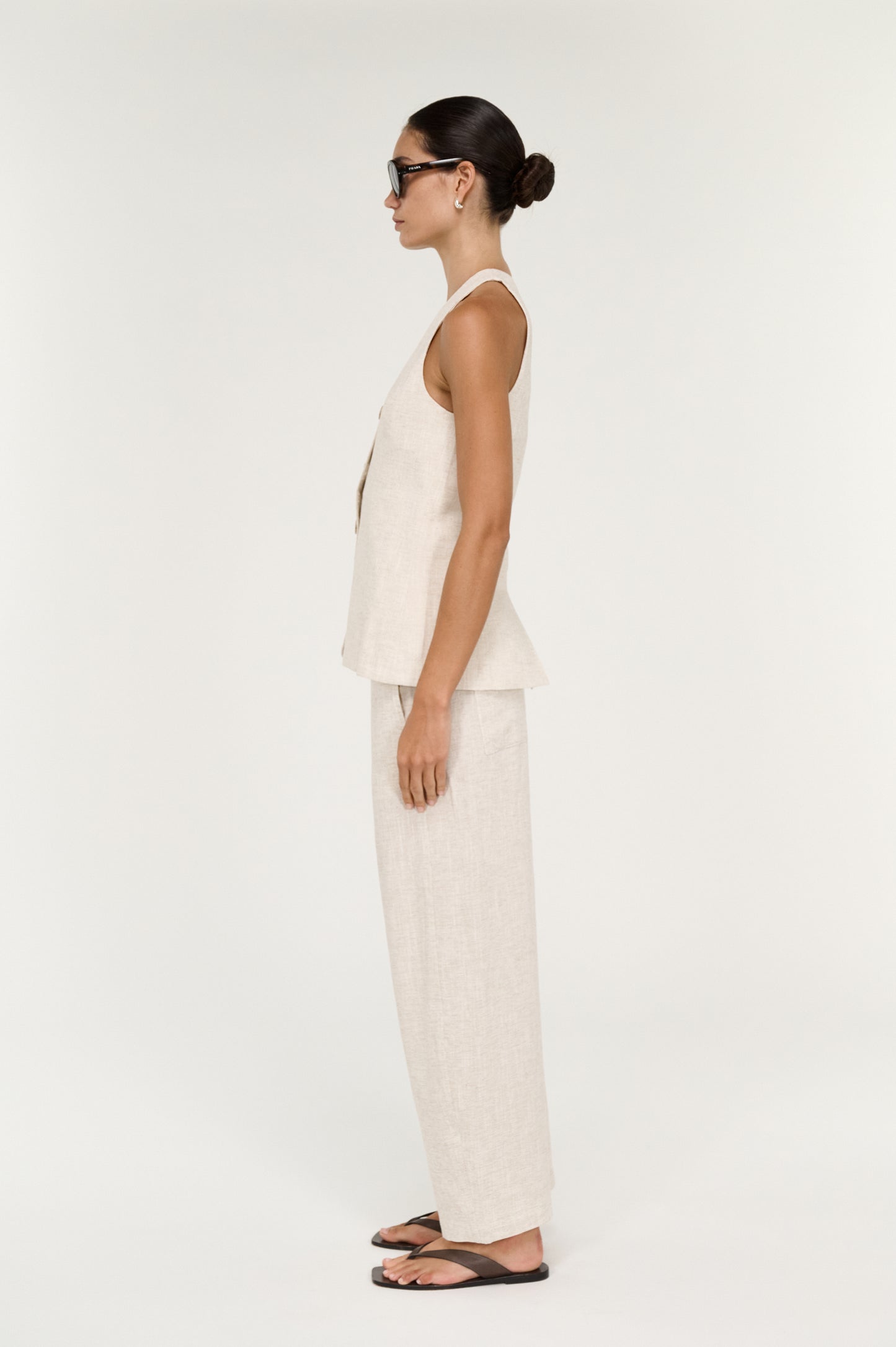Pre Order SEPTEMBER - Neve Linen Longline Vest