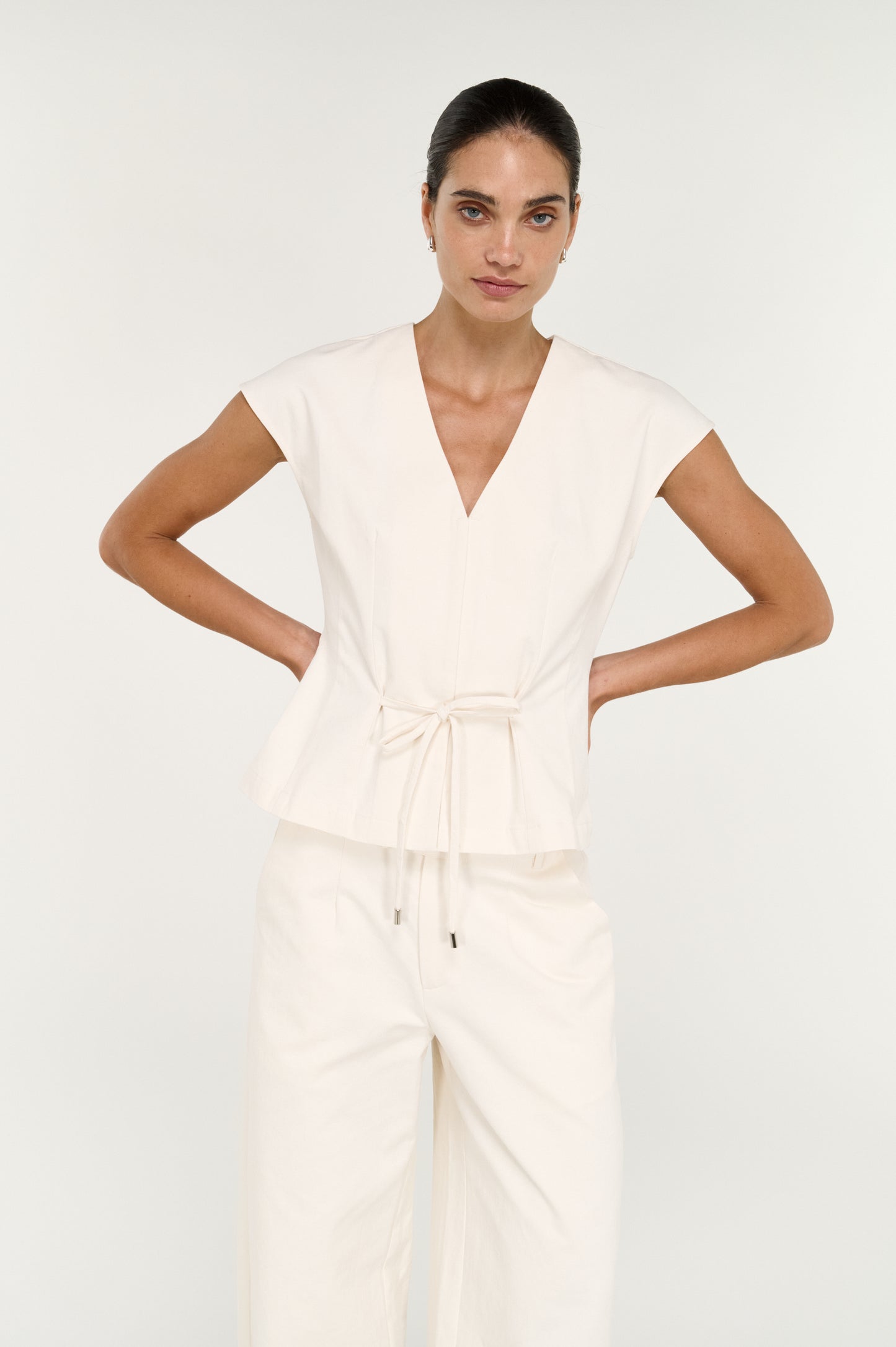 Pre Order SEPTEMBER - Roselle Tie Front Top