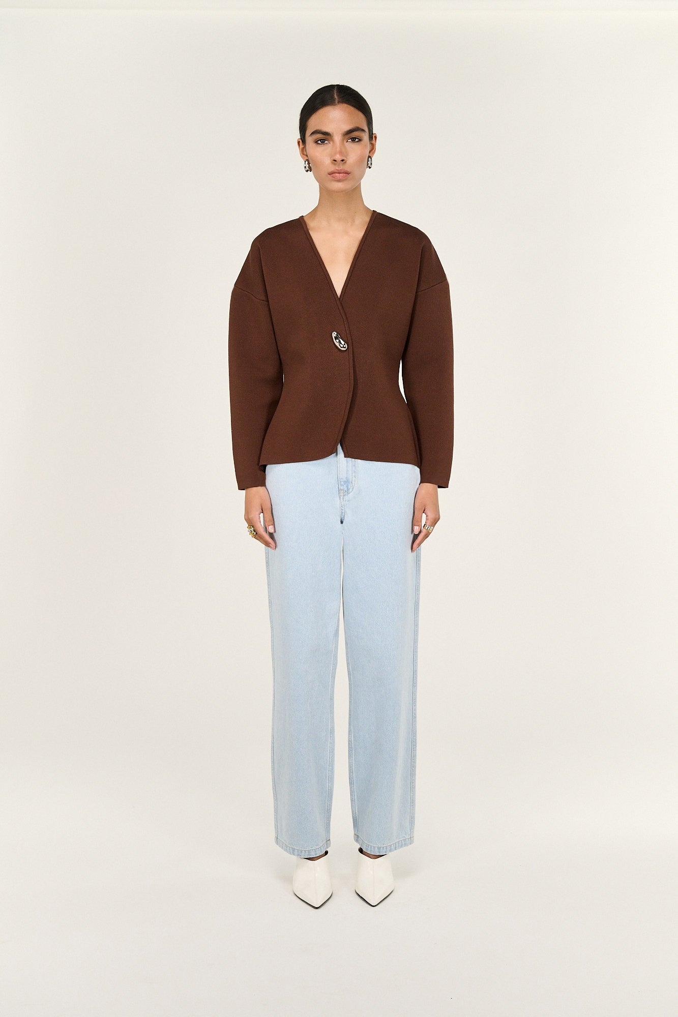 Pre Order - APRIL - Delphine Sculpted Cardigan