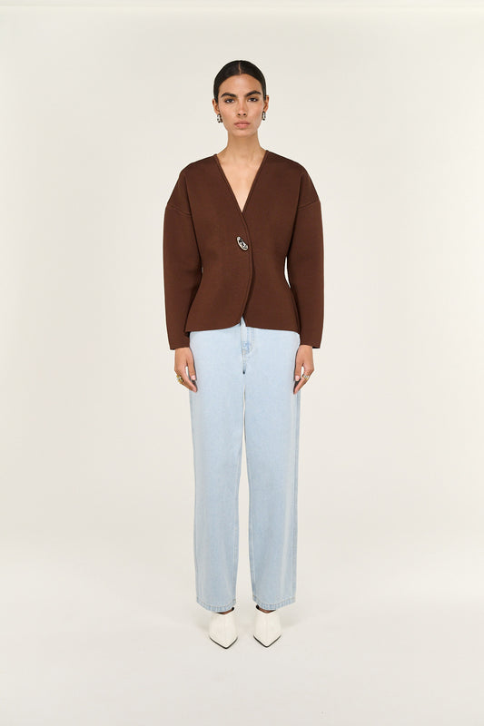 Pre Order - APRIL - Delphine Sculpted Cardigan