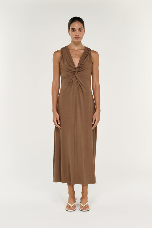 Pre Order OCTOBER - Willow Twist Detail Midi Dress