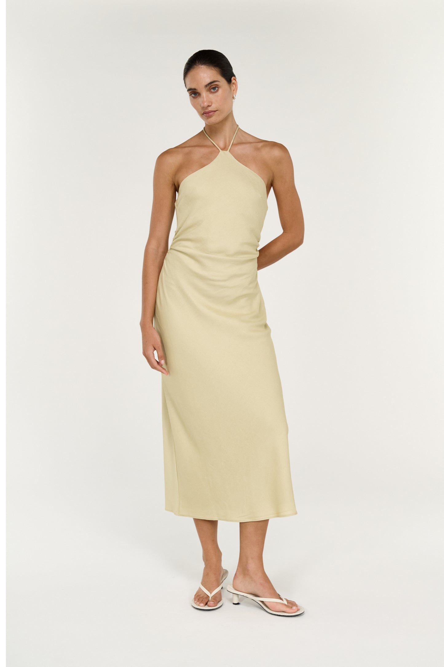 Pre Order OCTOBER - Lunel Halter Midi Dress