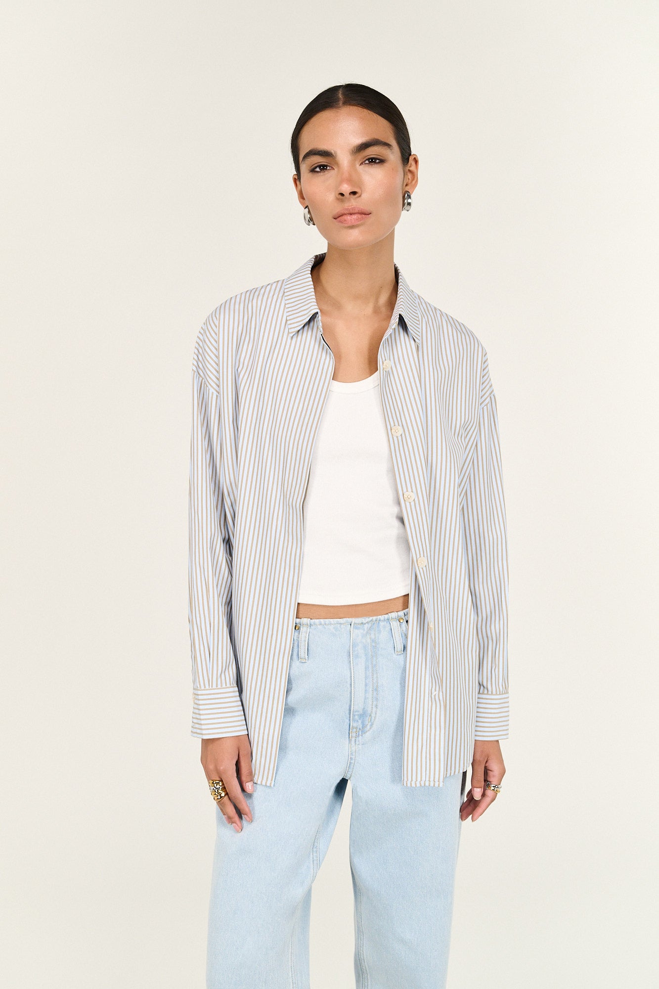 Pre Order - APRIL - Muse Stripe Shirt