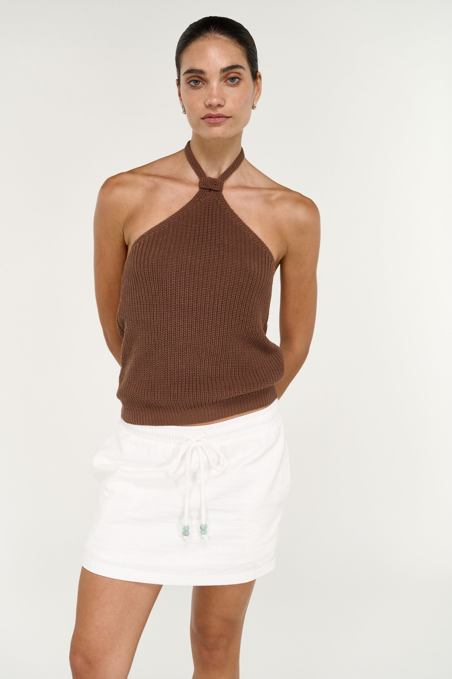 Pre Order OCTOBER - Ariana Halter Knit Top
