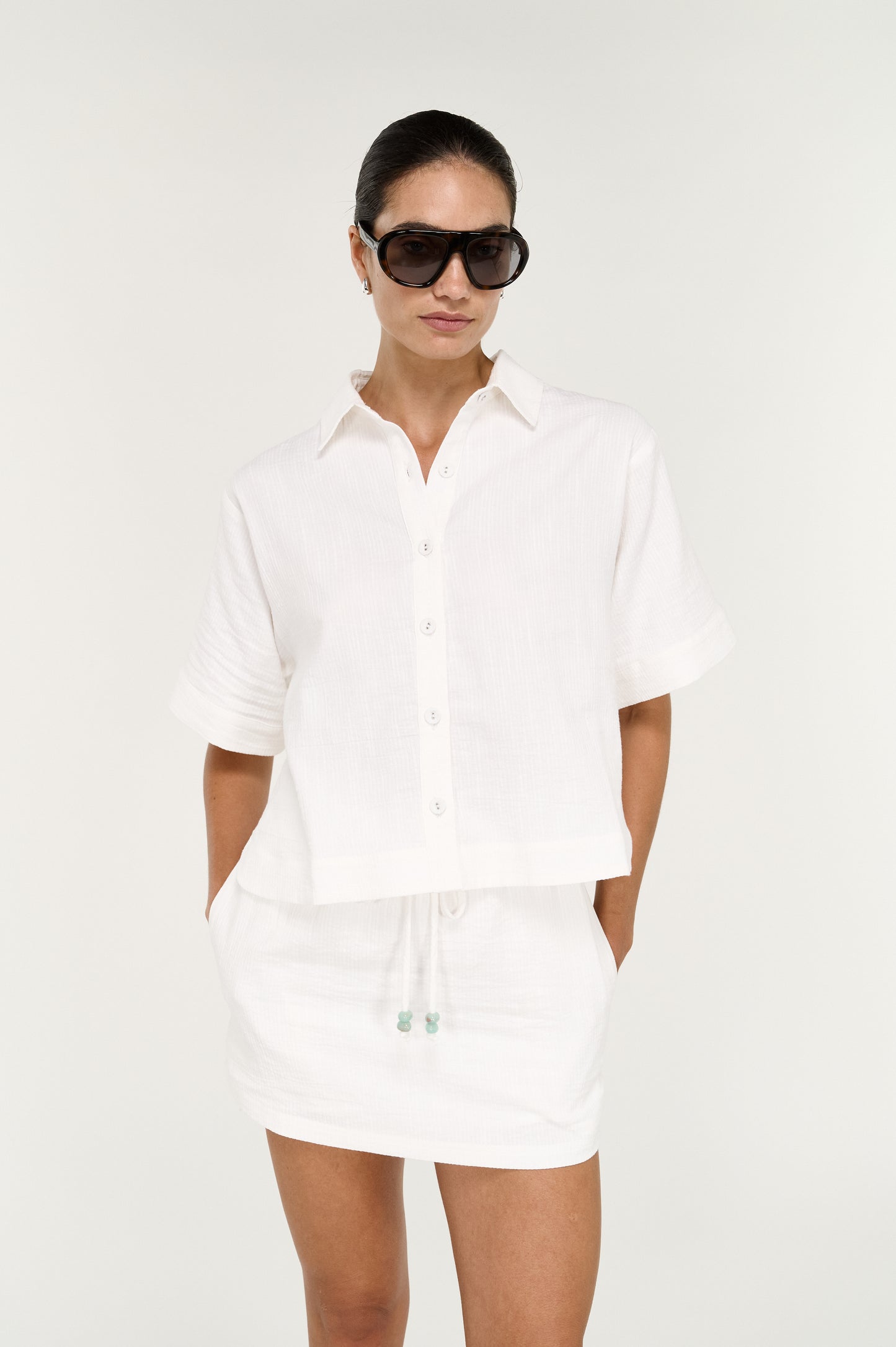 Pre Order OCTOBER - Elvara Crop Shirt