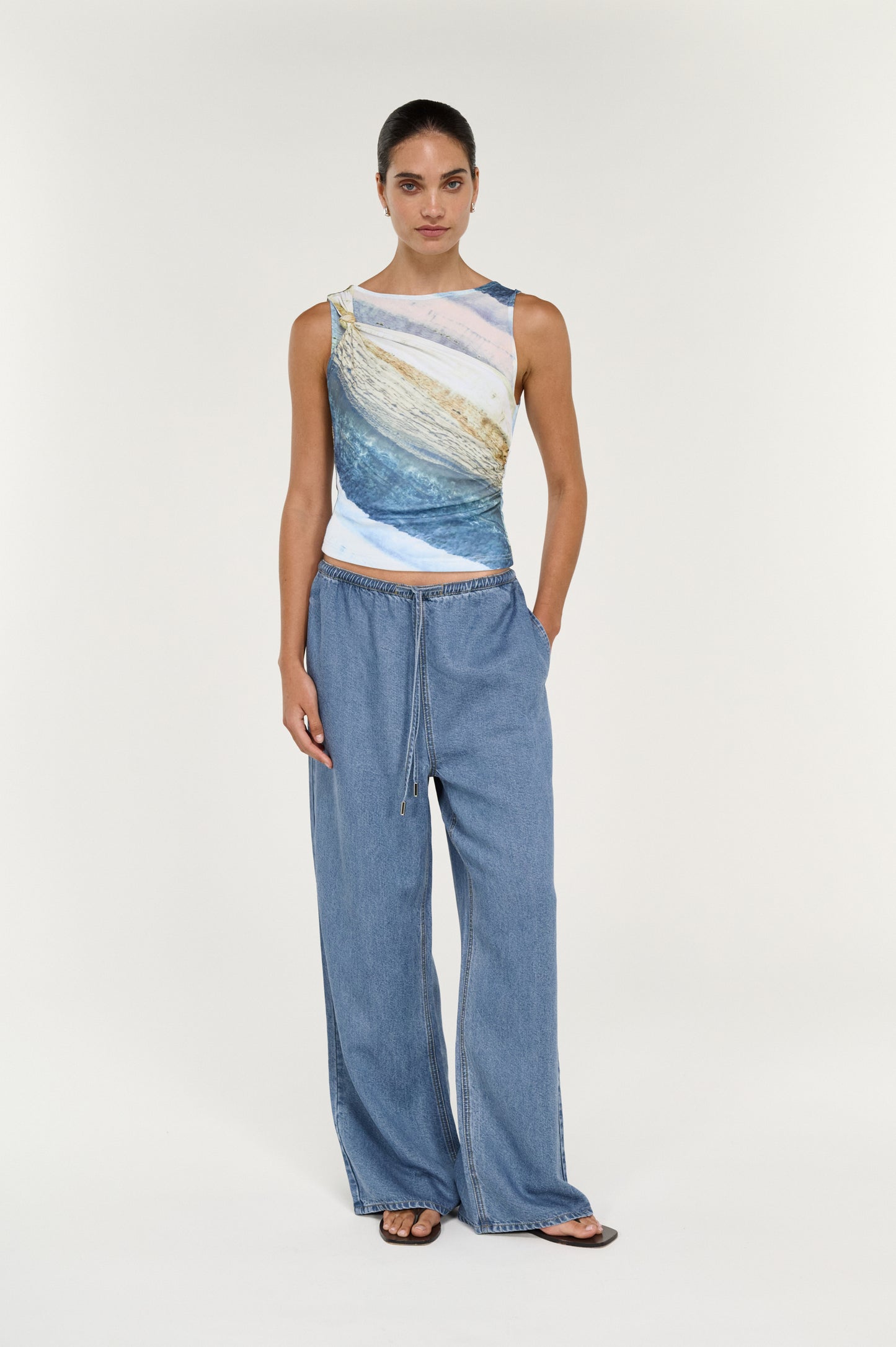 Pre Order OCTOBER - Zelie Mesh Twist Top