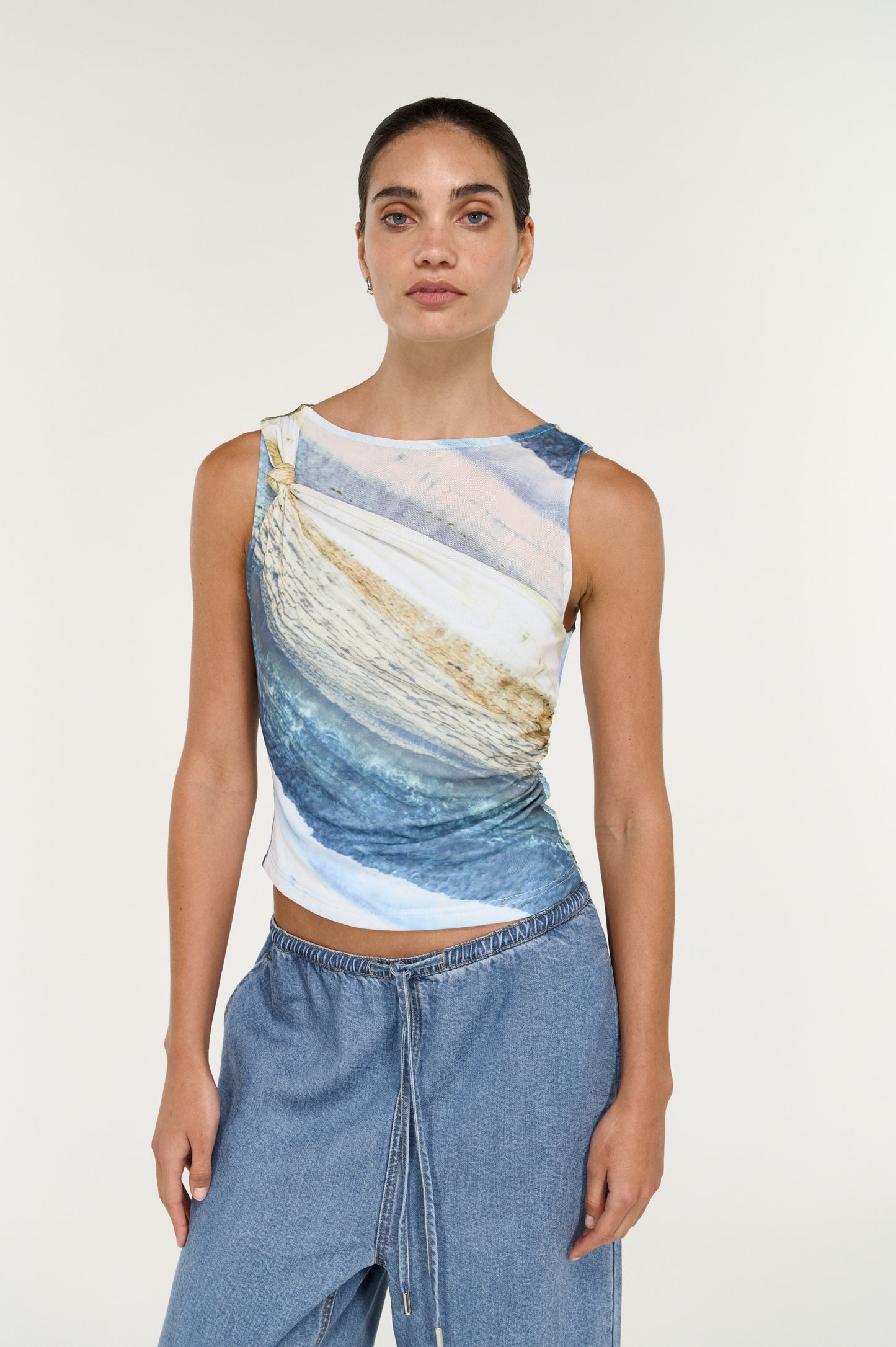 Pre Order OCTOBER - Zelie Mesh Twist Top