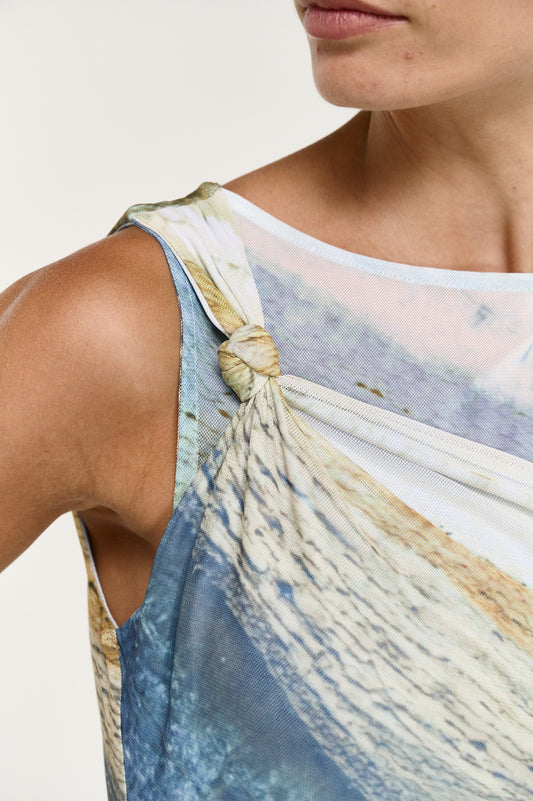 Pre Order OCTOBER - Zelie Mesh Twist Top