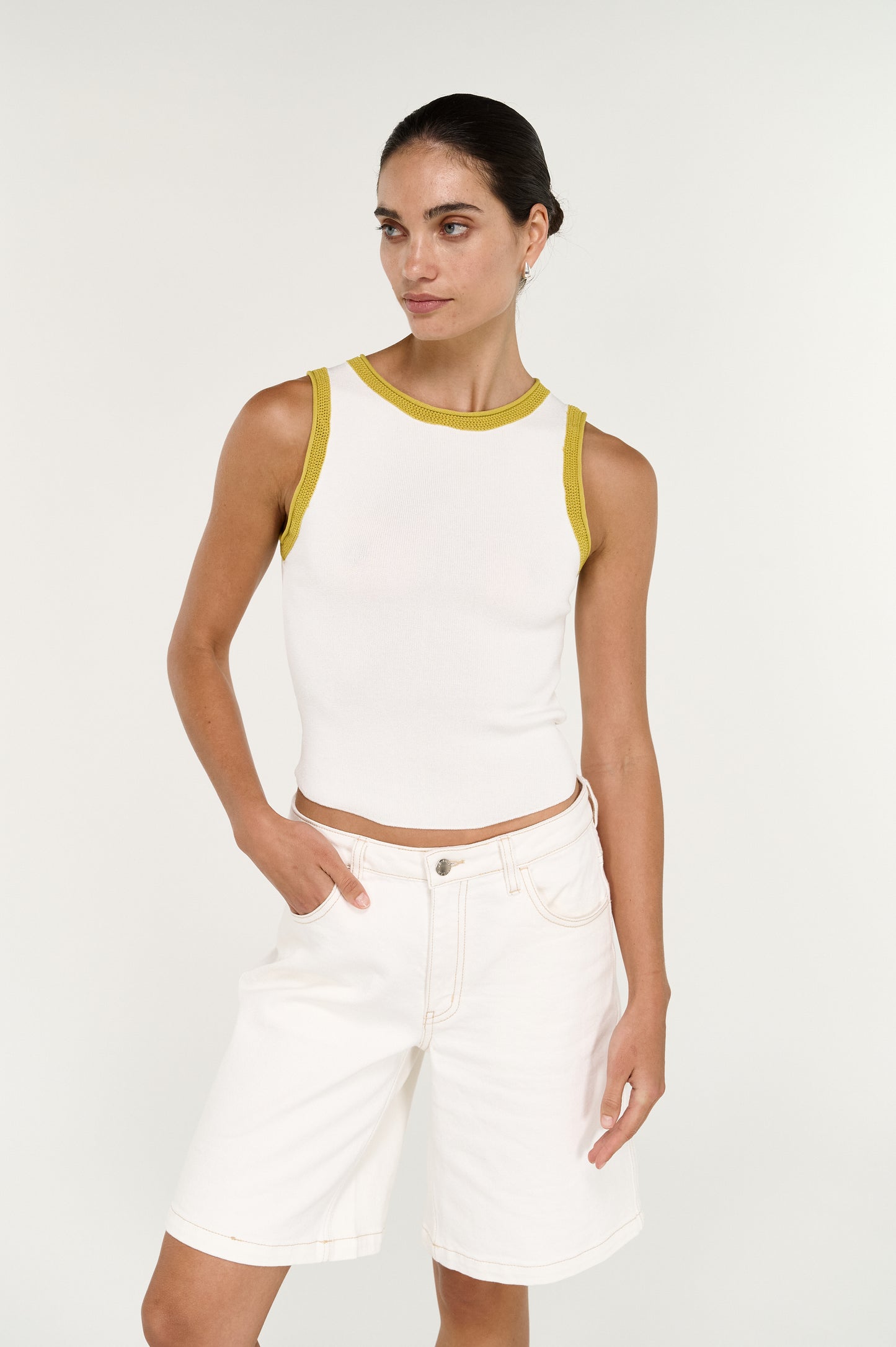 Pre Order OCTOBER - Noemi Contrast Knit Tank