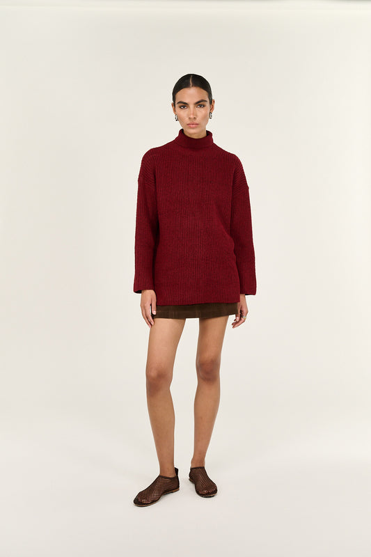 Pre Order - MARCH - Sabine Roll Neck Jumper