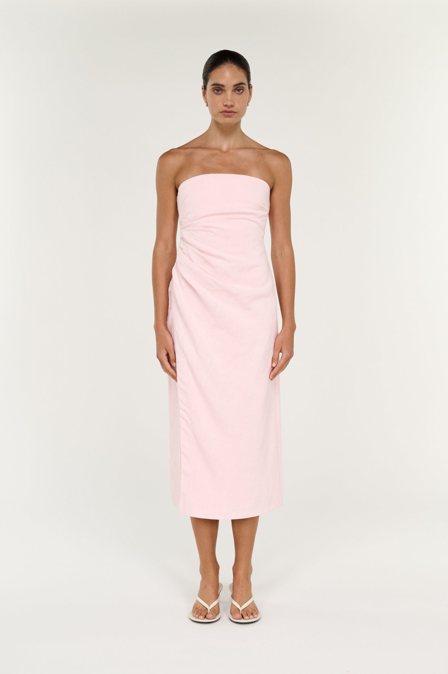 Pre Order SEPTEMBER - Avella Strapless Midi Dress