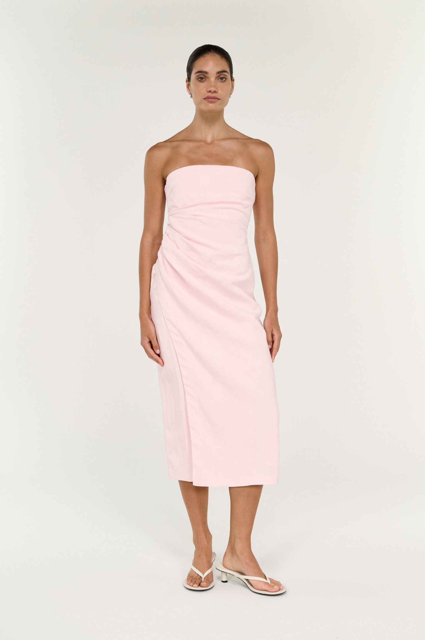 Pre Order SEPTEMBER - Avella Strapless Midi Dress
