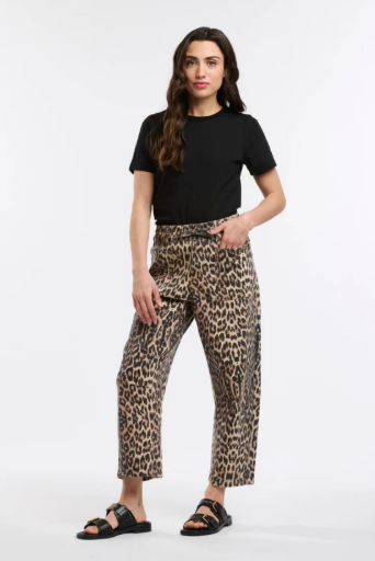 Pre Order - OCT - Leo Barrell Jeans - Leopard