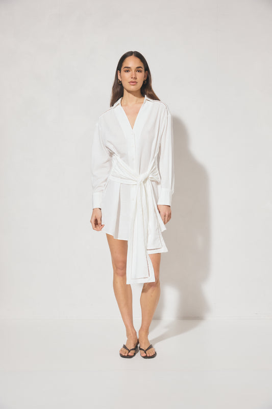 Pre Order FEB - Chiara Mini Dress - White